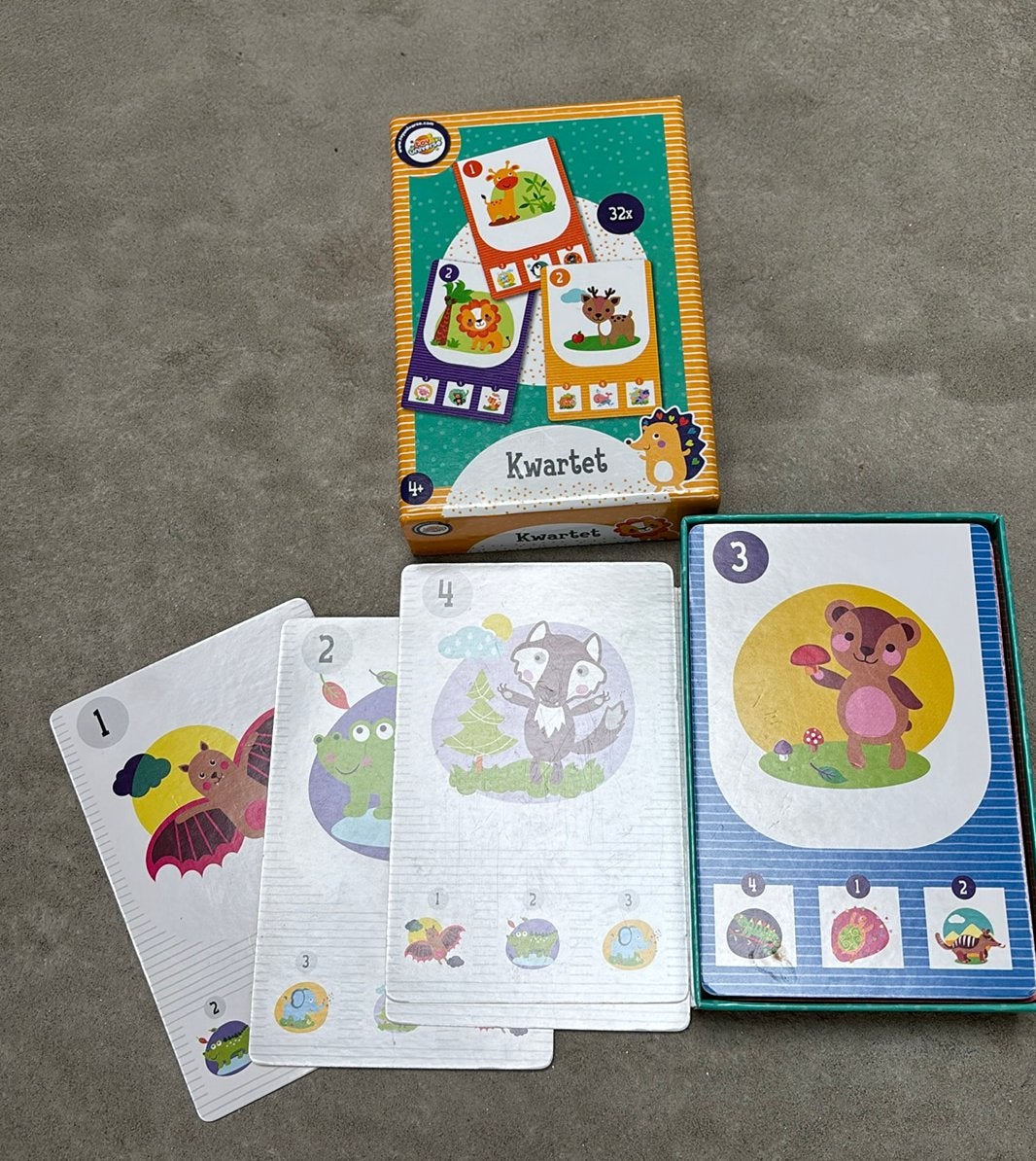 Kwartetspel voor kinderen - Zo goed als nieuw, Drie of vier spelers, Ophalen of Verzenden, Zo goed als nieuw
