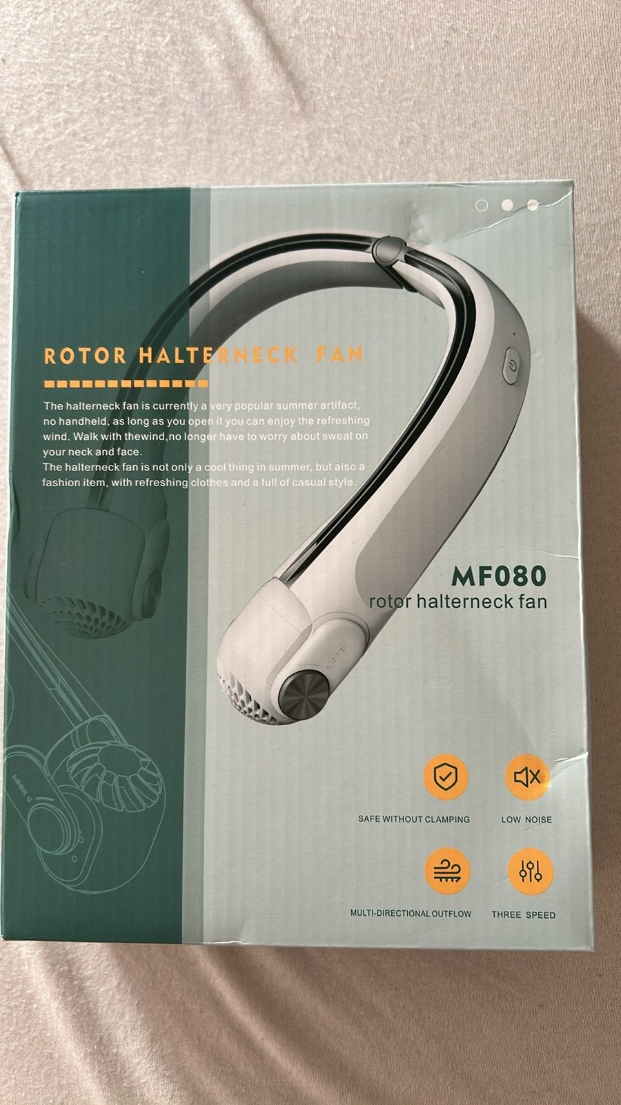 Draagbare Nekventilator - Handsfree USB Oplaadbaar, Ophalen, Ventilator met afstandsbediening, Nieuw, Overige