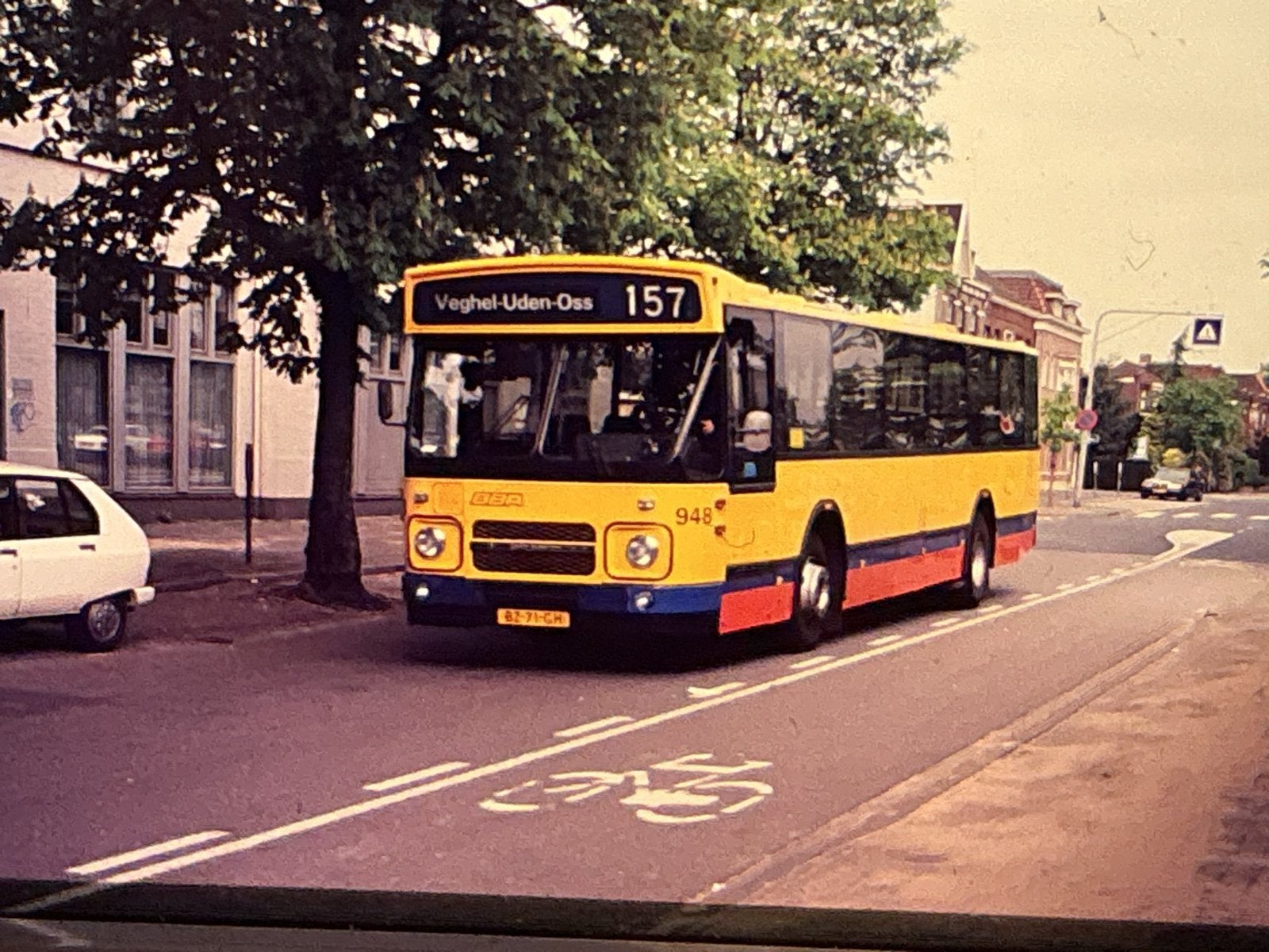 BBA OUDE AUTOBUS DIA, Verzamelen, Verzenden, Zo goed als nieuw, Trein, Kaart of Prent