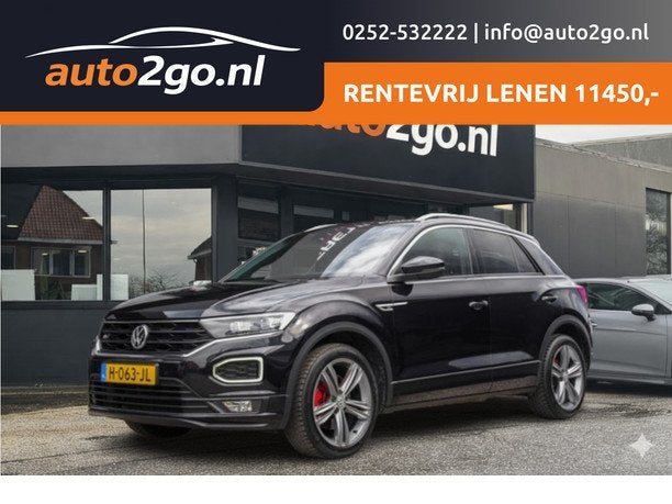 Volkswagen T-Roc 1.5 TSI AUT7 R-LINE SPORT NAVI DIGIDASH APP, Stof, 4 cilinders, 150 pk, Zwart