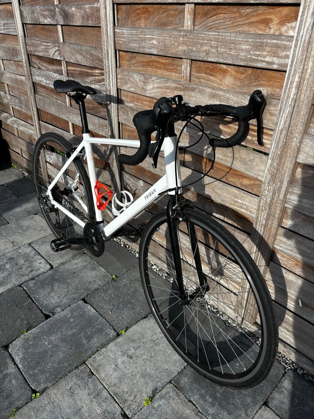 Triban racefiets maat L, Fietsen en Brommers, Velgrem, Aluminium, Zo goed als nieuw, Ophalen