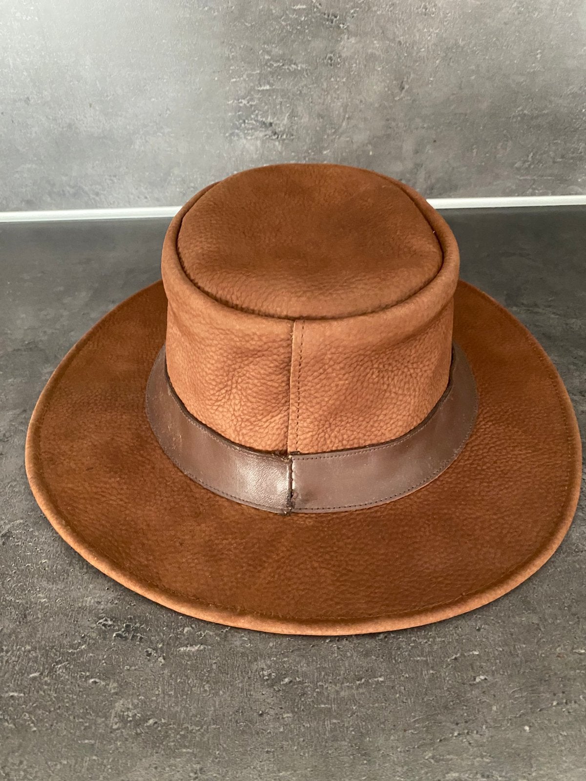 Dubarry leren hoed, bruin., Ophalen of Verzenden, Zo goed als nieuw, 58 cm (L, 7¼ inch) of meer, Hoed