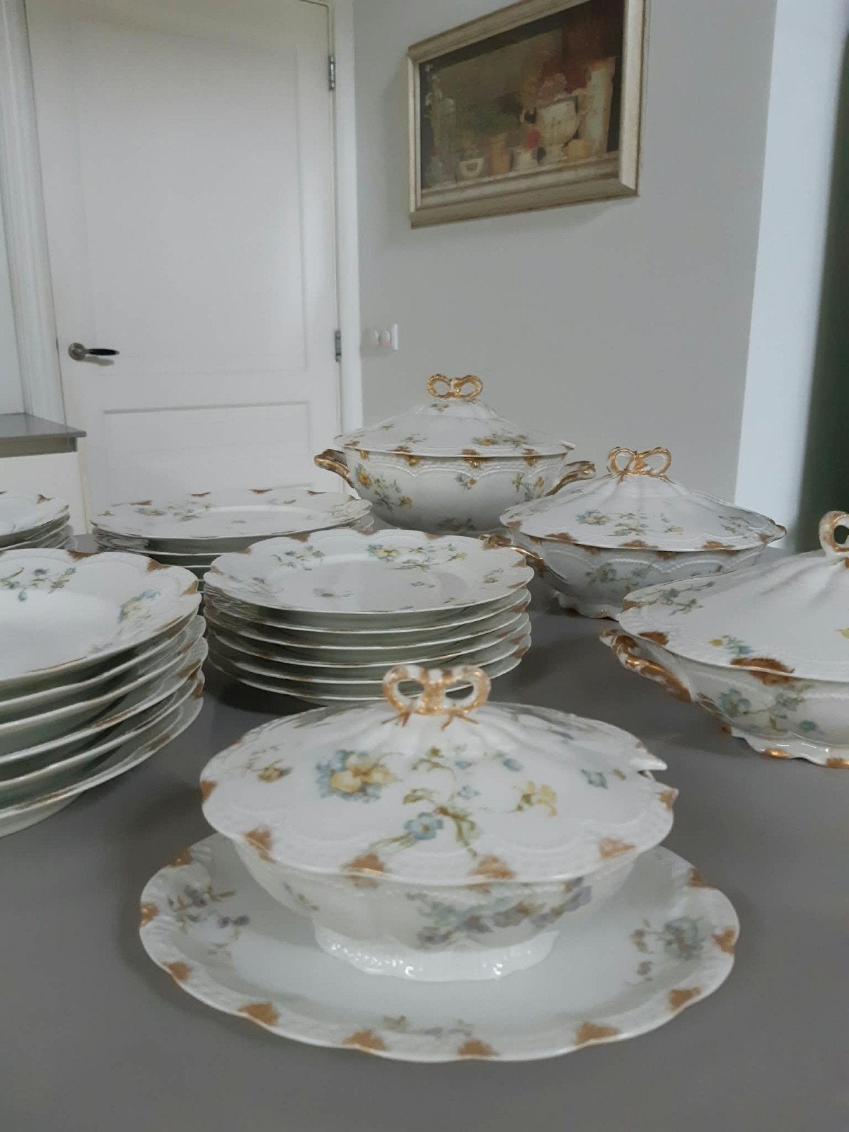 Prachtig Servies Haviland Limoges voor Albert Blanchet Paris, Ophalen