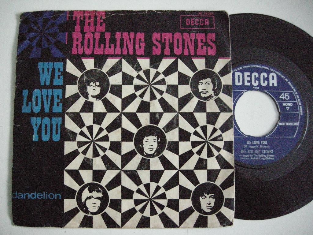 The Rolling Stones We Love You - 7'' vinyl zgan, Ophalen, 7 inch, Single, Zo goed als nieuw