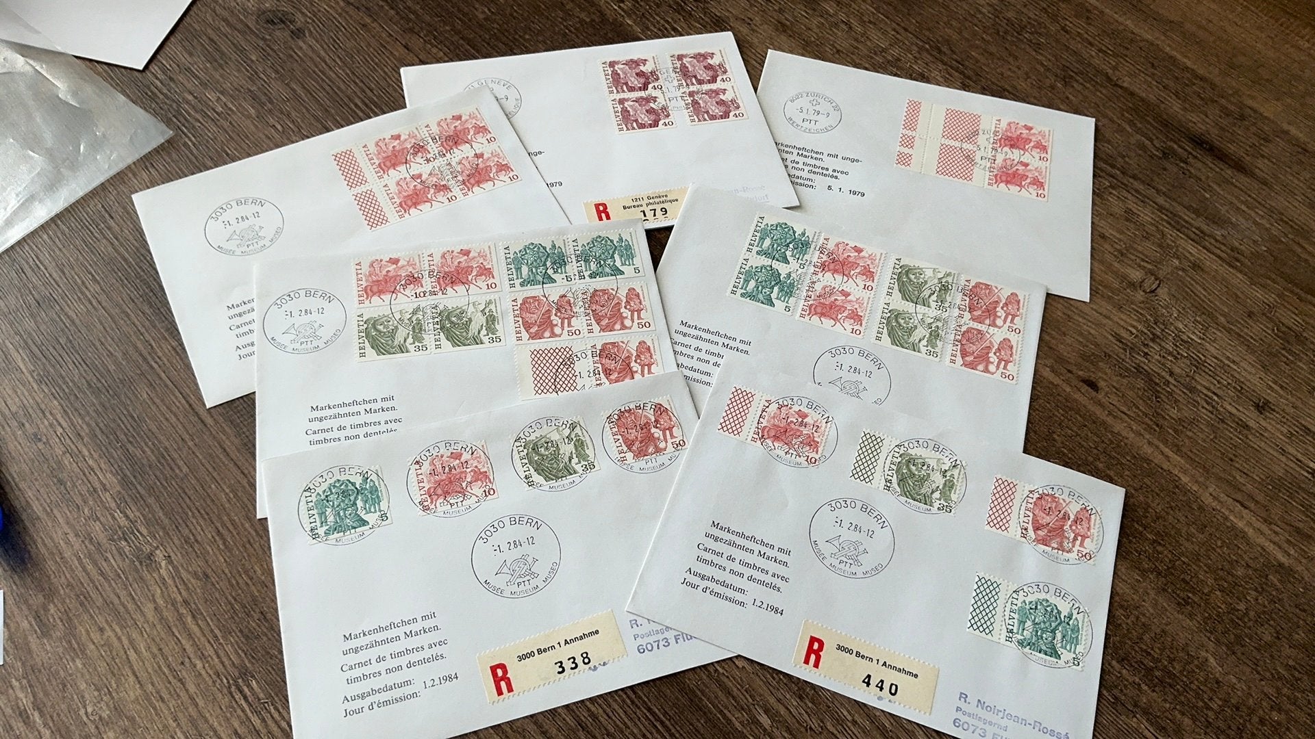 #14 Set FDC’s Zwitserland, Postzegels en Munten, Ophalen of Verzenden