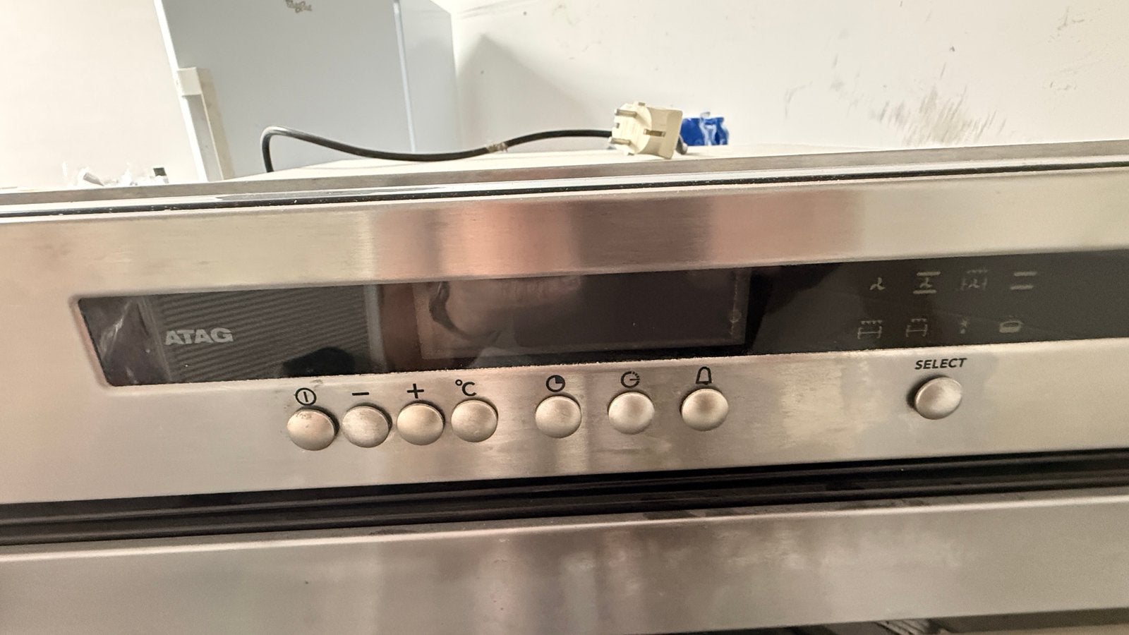 Hetelucht combi oven met grill Atag, Ophalen, 45 tot 50 cm, Gebruikt, Hete lucht