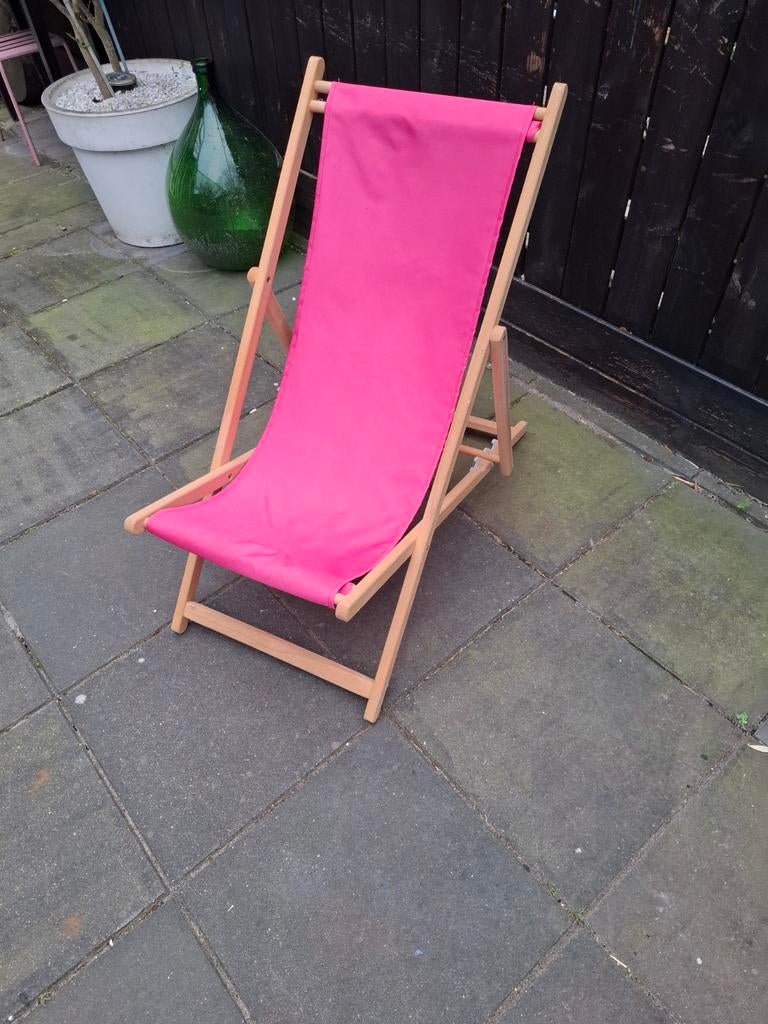 Zonnestoel roze, Ophalen