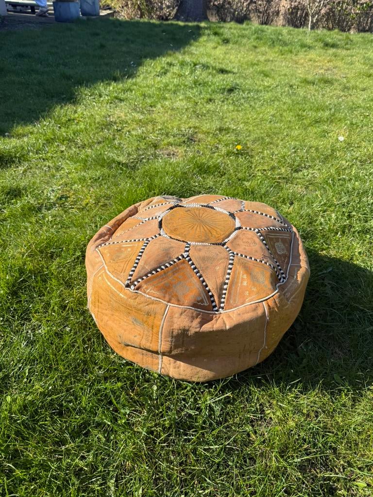 Marokaanse poef, Ophalen, Zo goed als nieuw, Rond, 50 tot 75 cm