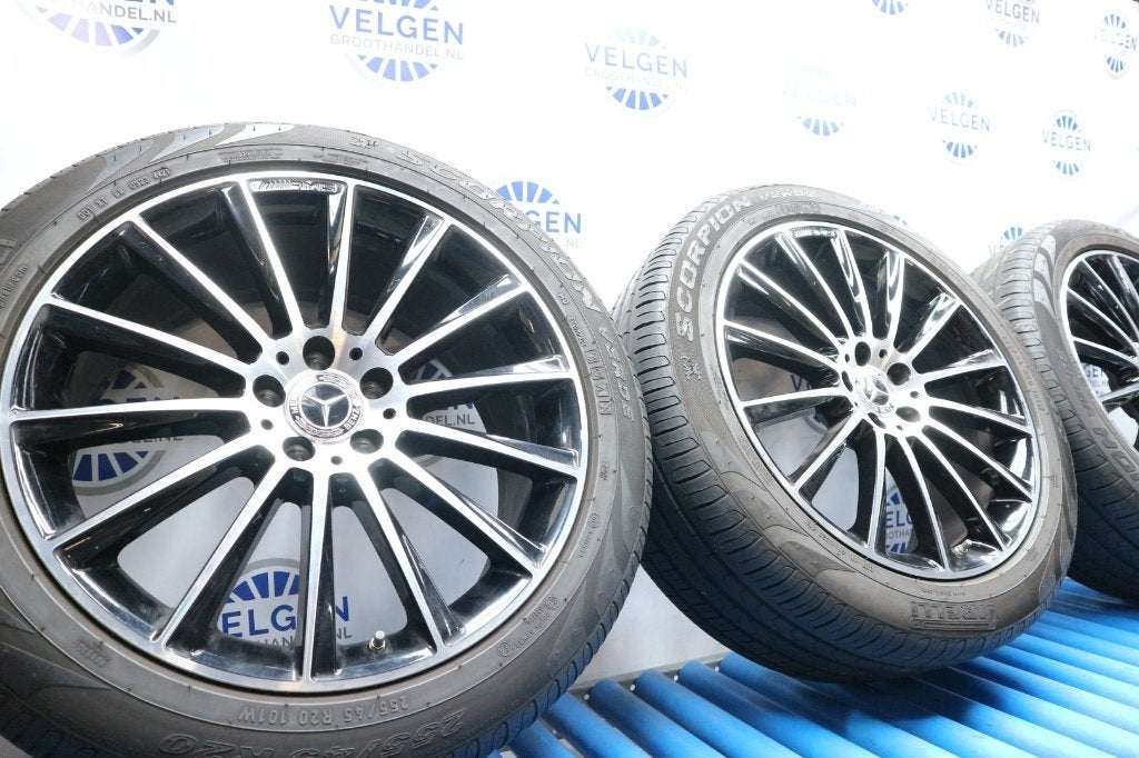 Mercedes GLC AMG velgen 20 inch zomerbanden origineel 5x112, Gebruikt, 255 mm, Banden en Velgen, Ophalen of Verzenden