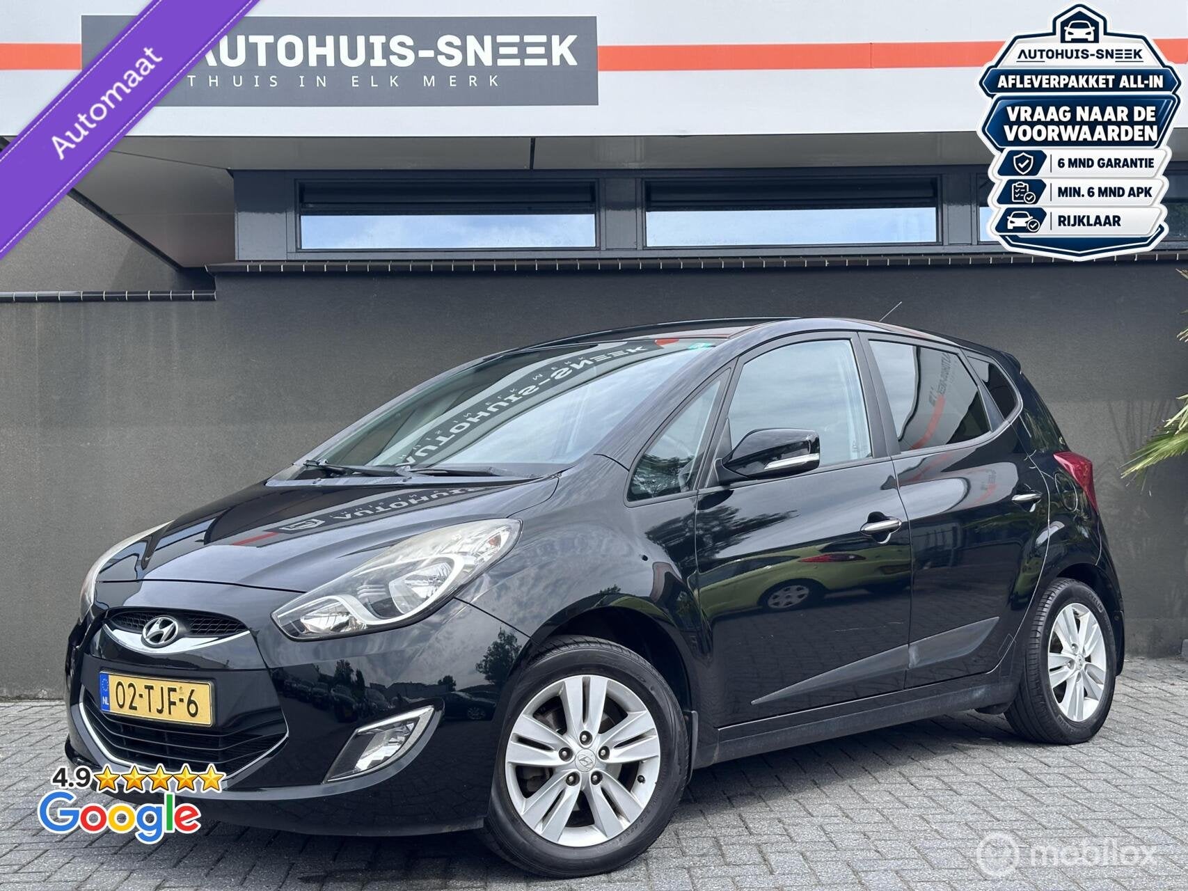 Hyundai ix20 1.6i i-Vision | Automaat | Climate | Trekhaak, 1591 cc, 4 cilinders, Zwart, Origineel Nederlands