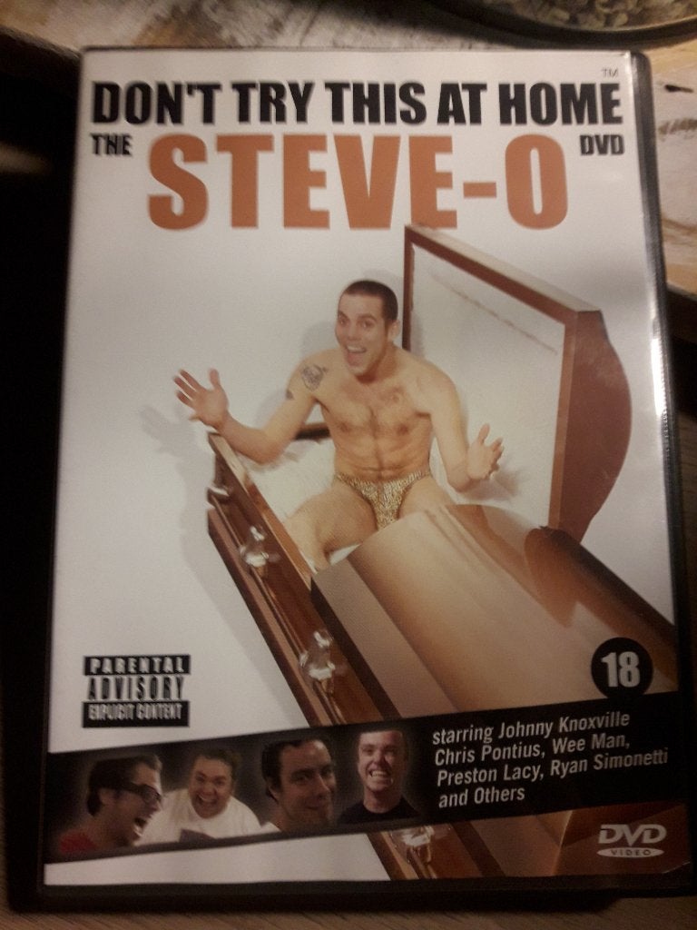 The Steve O dvd don't try this at home (Z176-248), Alle leeftijden, Ophalen of Verzenden, Zo goed als nieuw