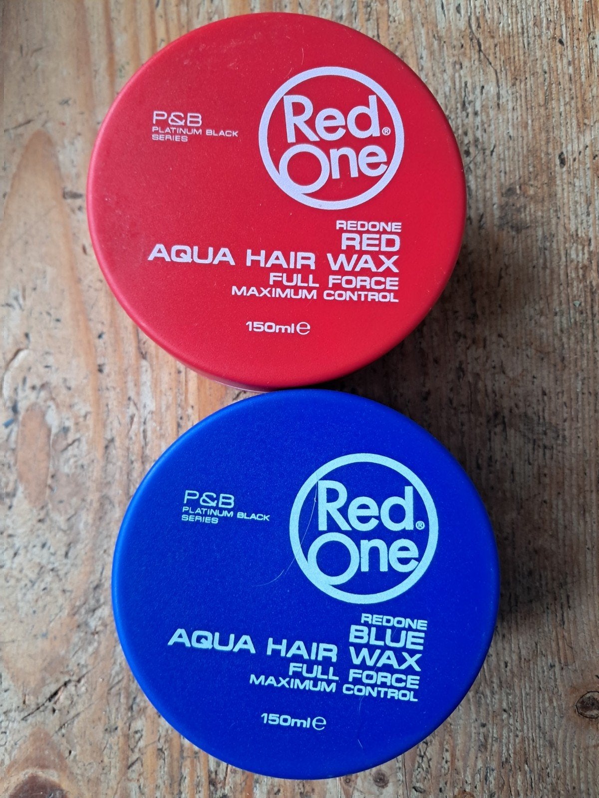Red One Aqua Hair Wax - Rood & Blauw (150ml), Ophalen of Verzenden, Nieuw, Gel, Wax, Haarlak of Mousse