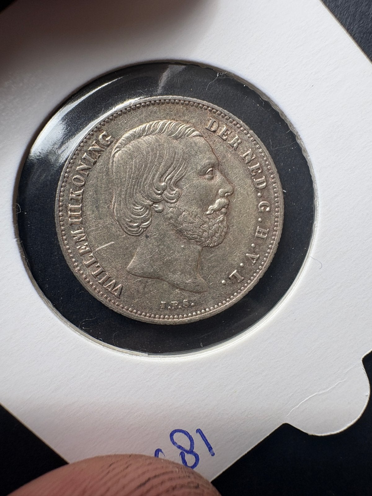Prachtige halve gulden Willem III 1858, Postzegels en Munten, Munten | Nederland, ½ gulden, Koning Willem III, Zilver, Ophalen of Verzenden