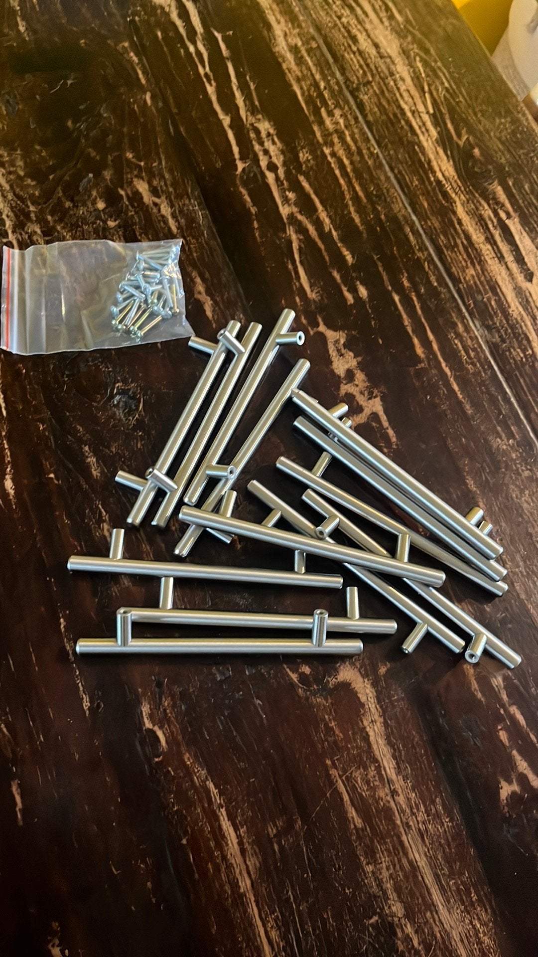 13 stuks - Greepje / handvat keukenkast, Zilver, Ophalen of Verzenden, Overige materialen, Overige merken