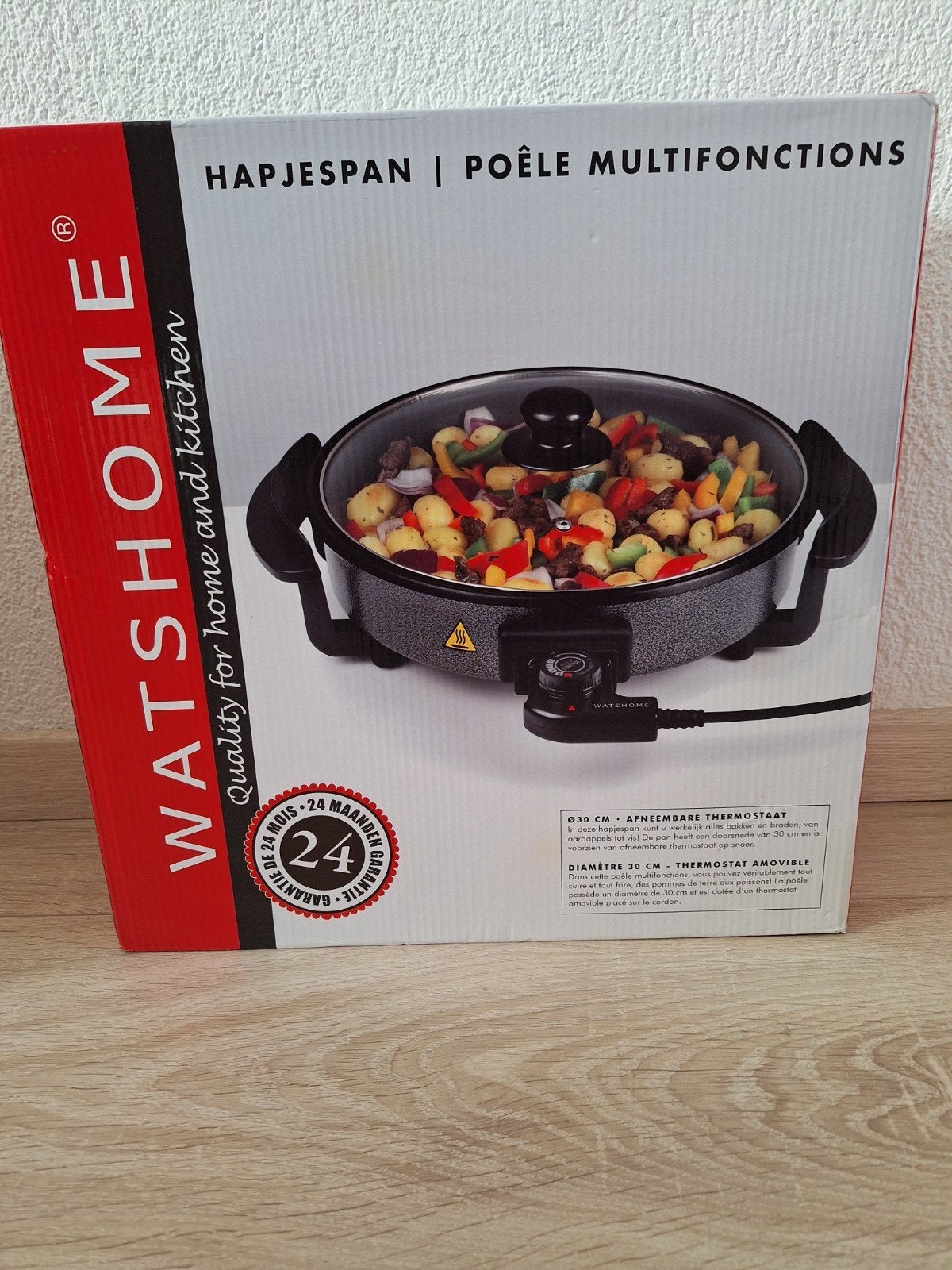 WatsHome Multifunctionele Grillpan / Hapsepan - Nieuw, Witgoed en Apparatuur, Overige Witgoed en Apparatuur, Ophalen of Verzenden