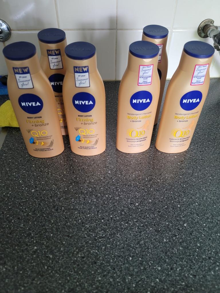 6x Nivea Q10 Firming + Bronze Body Lotion - Nieuw, Ophalen of Verzenden, Nieuw, Bodylotion, Crème of Olie