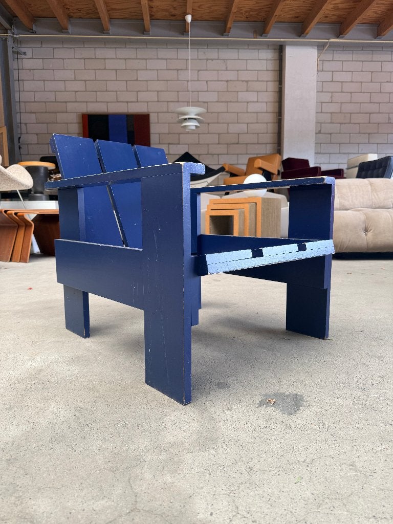 Vintage Krat stoel By Gerrit Rietveld (voorraad: 4), Ophalen, Gebruikt, Minder dan 75 cm, Vintage