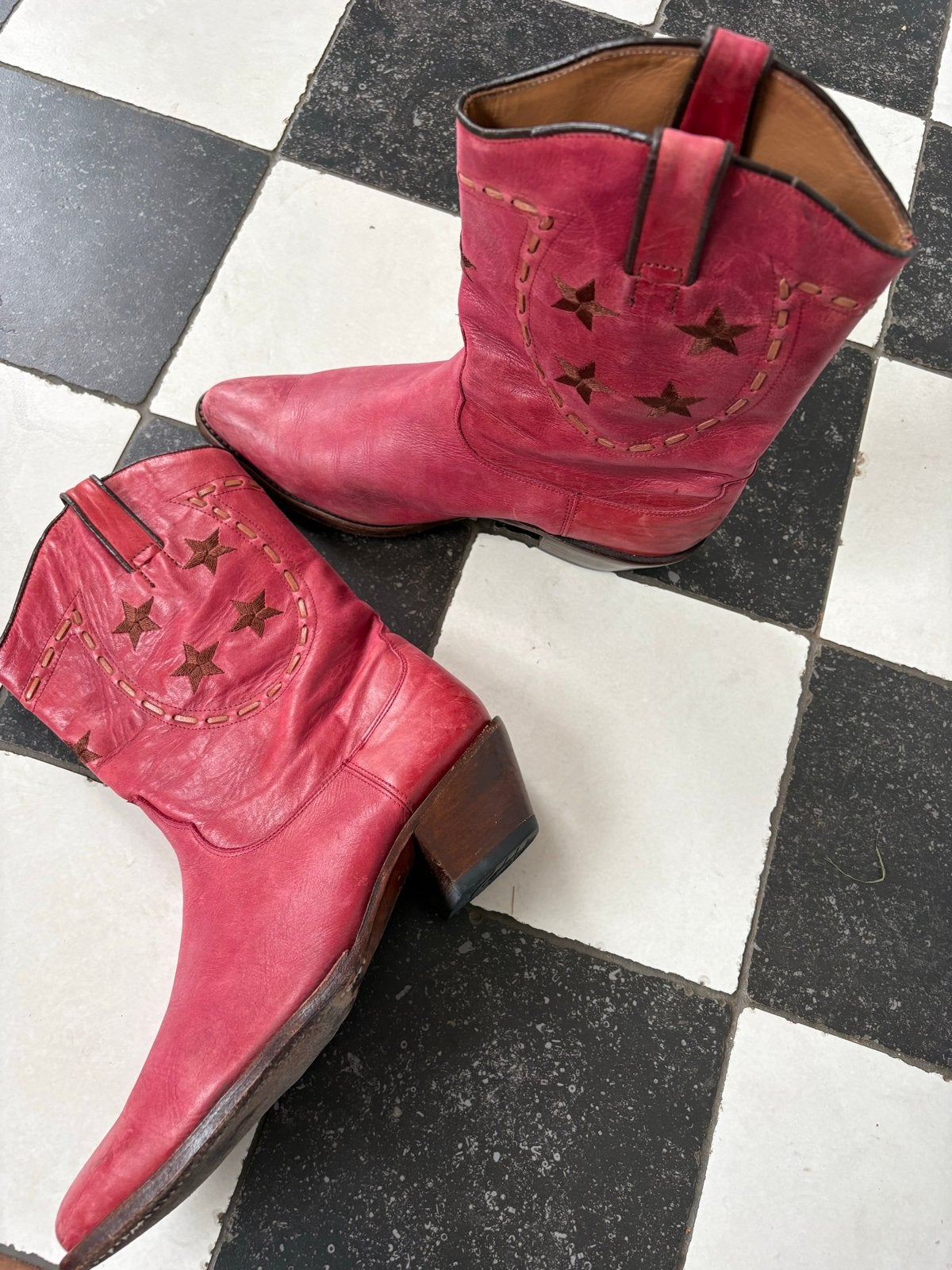Tony Mora Cowboylaarzen - Rood maat 40, Hoge laarzen, Ophalen of Verzenden, Zo goed als nieuw, Rood