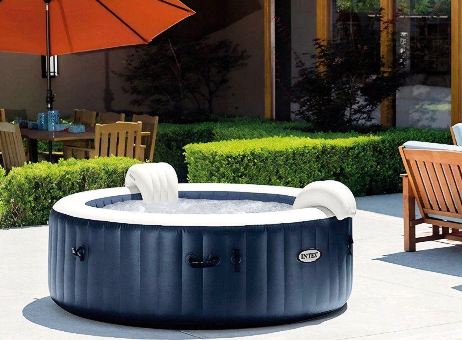 Intex Pure Spa Bubble Therapy opblaasbare jacuzzi, Ophalen, Zo goed als nieuw, Filter, Opblaasbaar