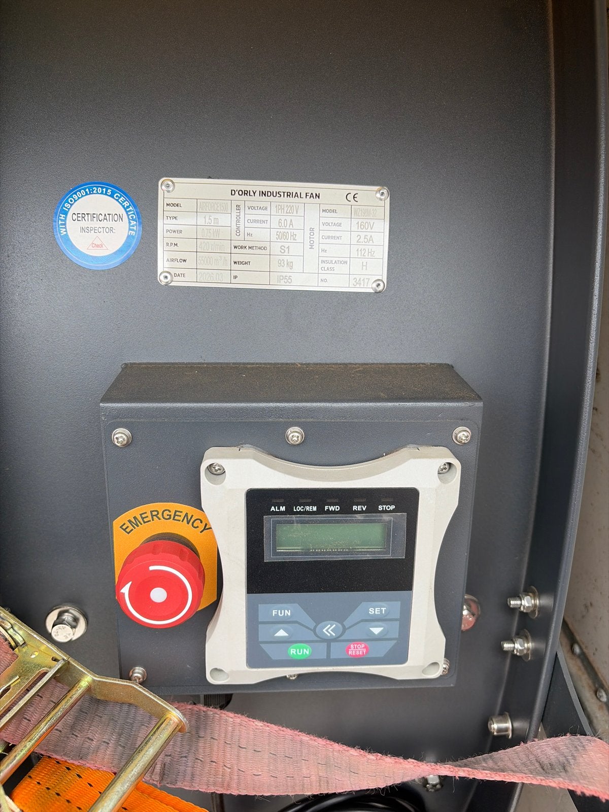 D'ORLY Industriële Ventilator - Krachtig en Betrouwbaar, Ophalen of Verzenden, Zo goed als nieuw, Vloerventilator