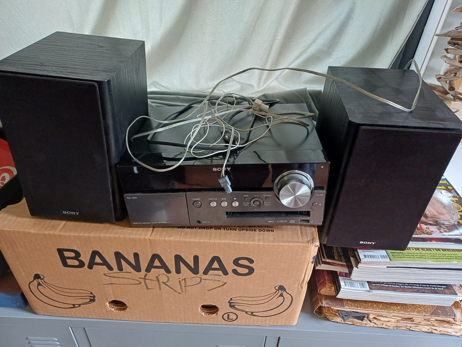 Sony SS-CMX500 Microset met Speakers en iPod Dock, Gebruikt, Ophalen of Verzenden, Microset, Sony