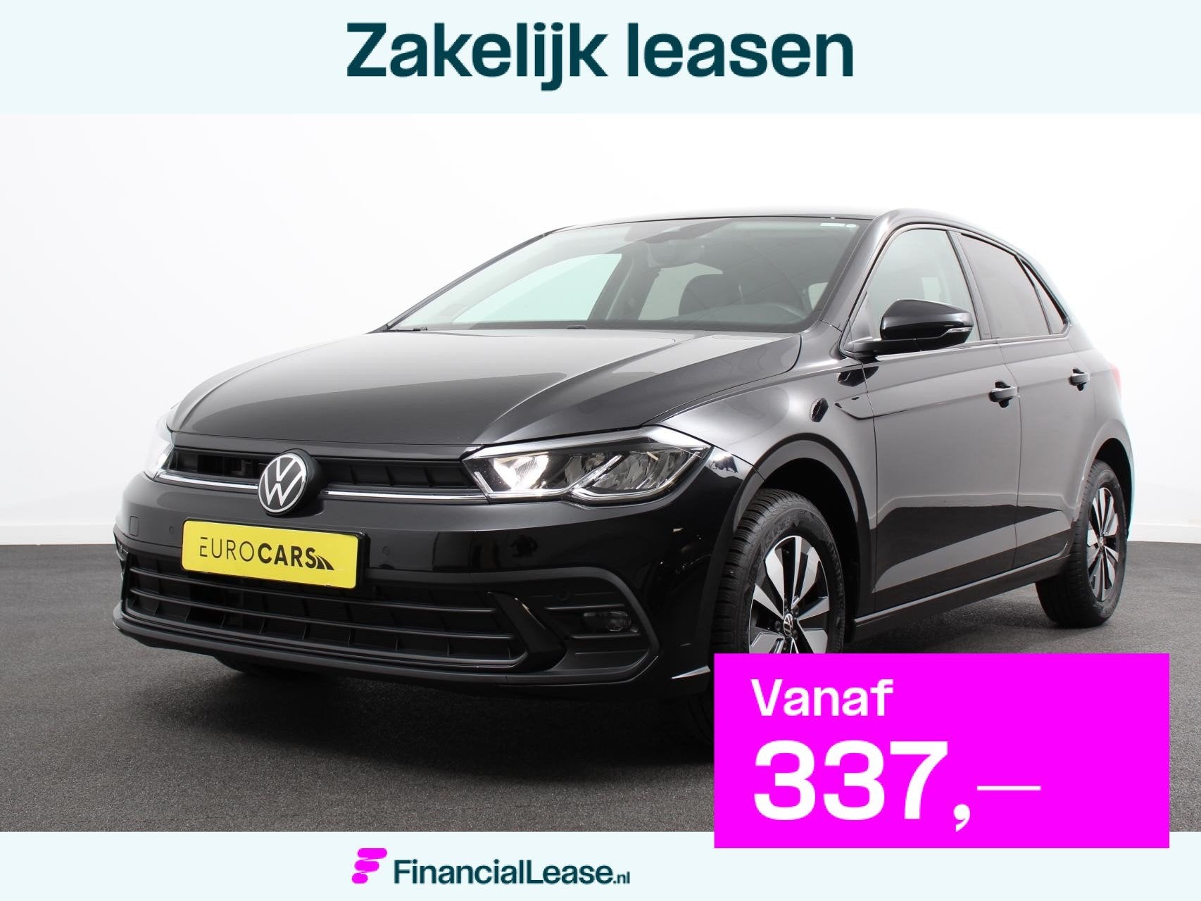 Volkswagen Polo 1.0 TSI Goal Automaat Navigatie Apple Carpla, Stof, Gebruikt, Zwart, 95 pk