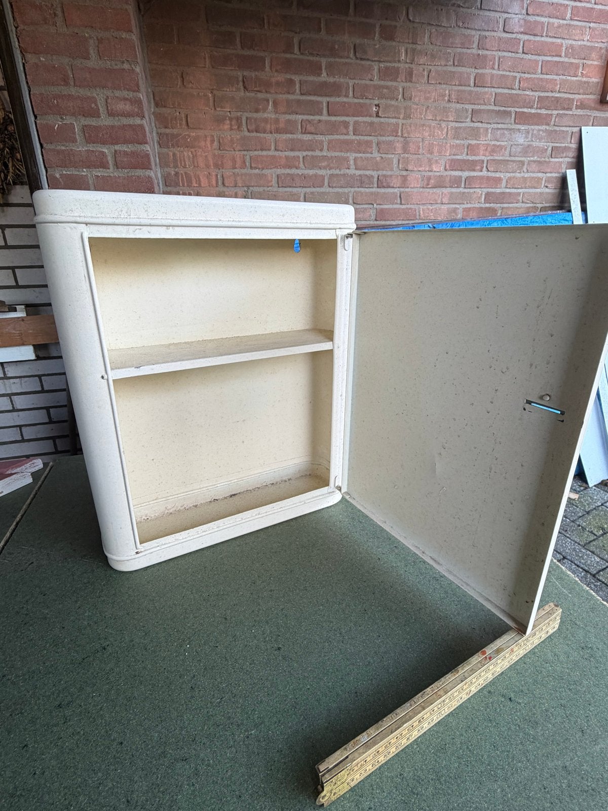 Vintage medicijnkastje / wandkastje, Ophalen of Verzenden, Gebruikt