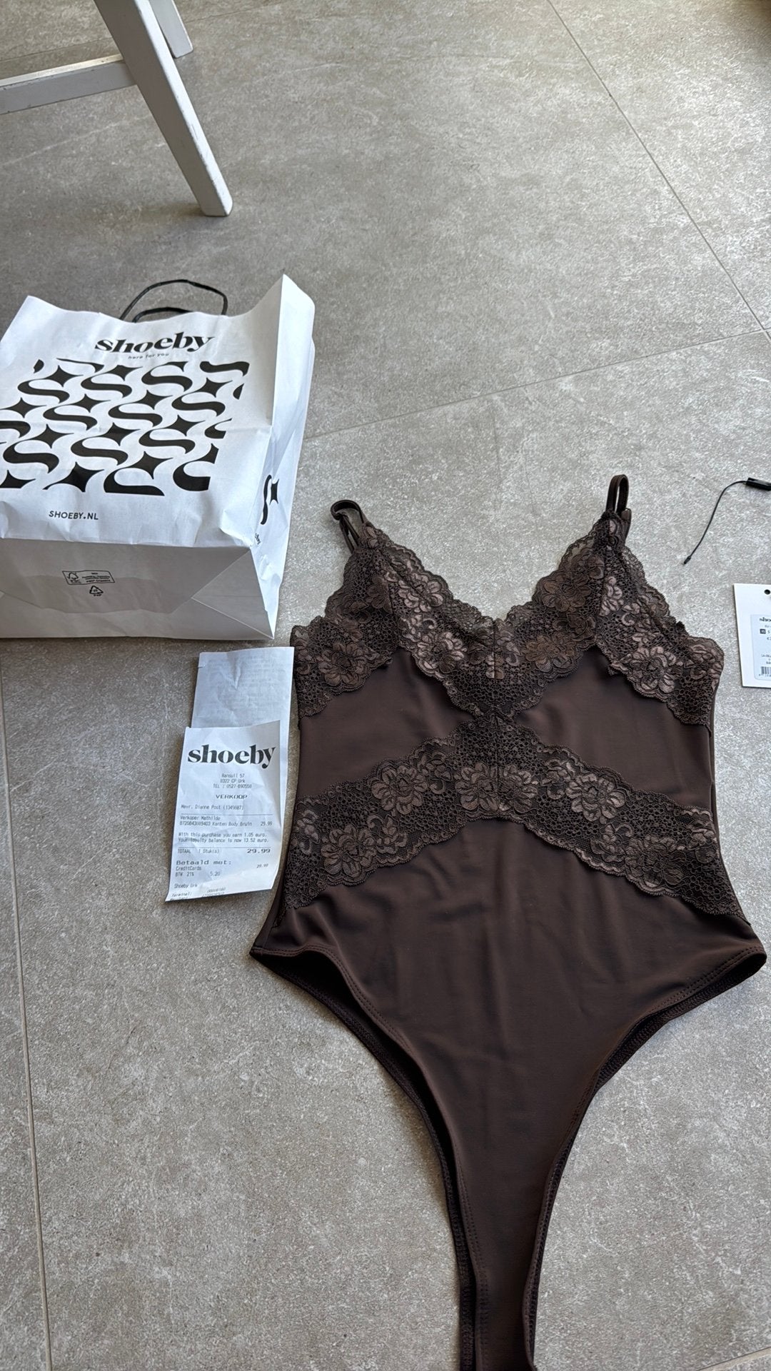 Body bruin shoeby, Bruin, Nieuw, Ophalen of Verzenden, Zonder mouw