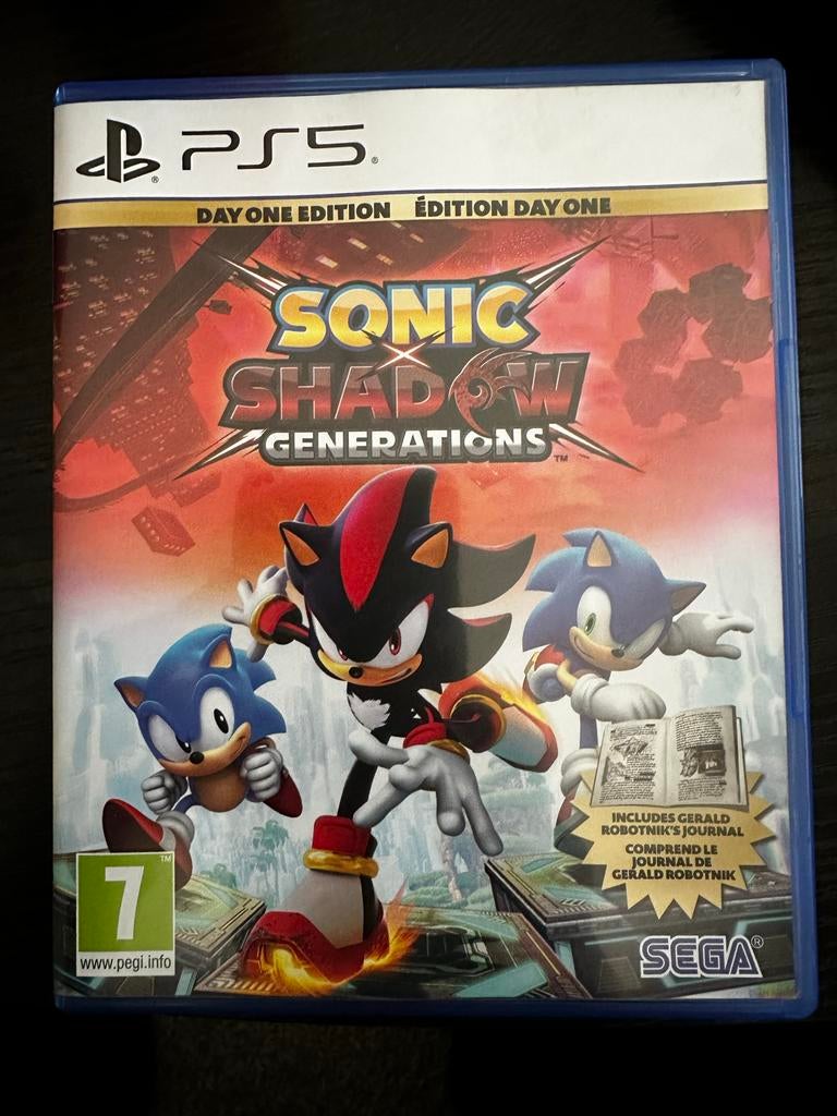 Sonic X Shadow Generations PS5 - Day One Edition, 1 speler, Zo goed als nieuw, Vanaf 7 jaar, Ophalen