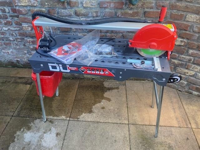tegelzaag RUBI DU-200 EVO 230V Electrisch, Ophalen, Minder dan 30 mm, Gebruikt, Cirkelzaag