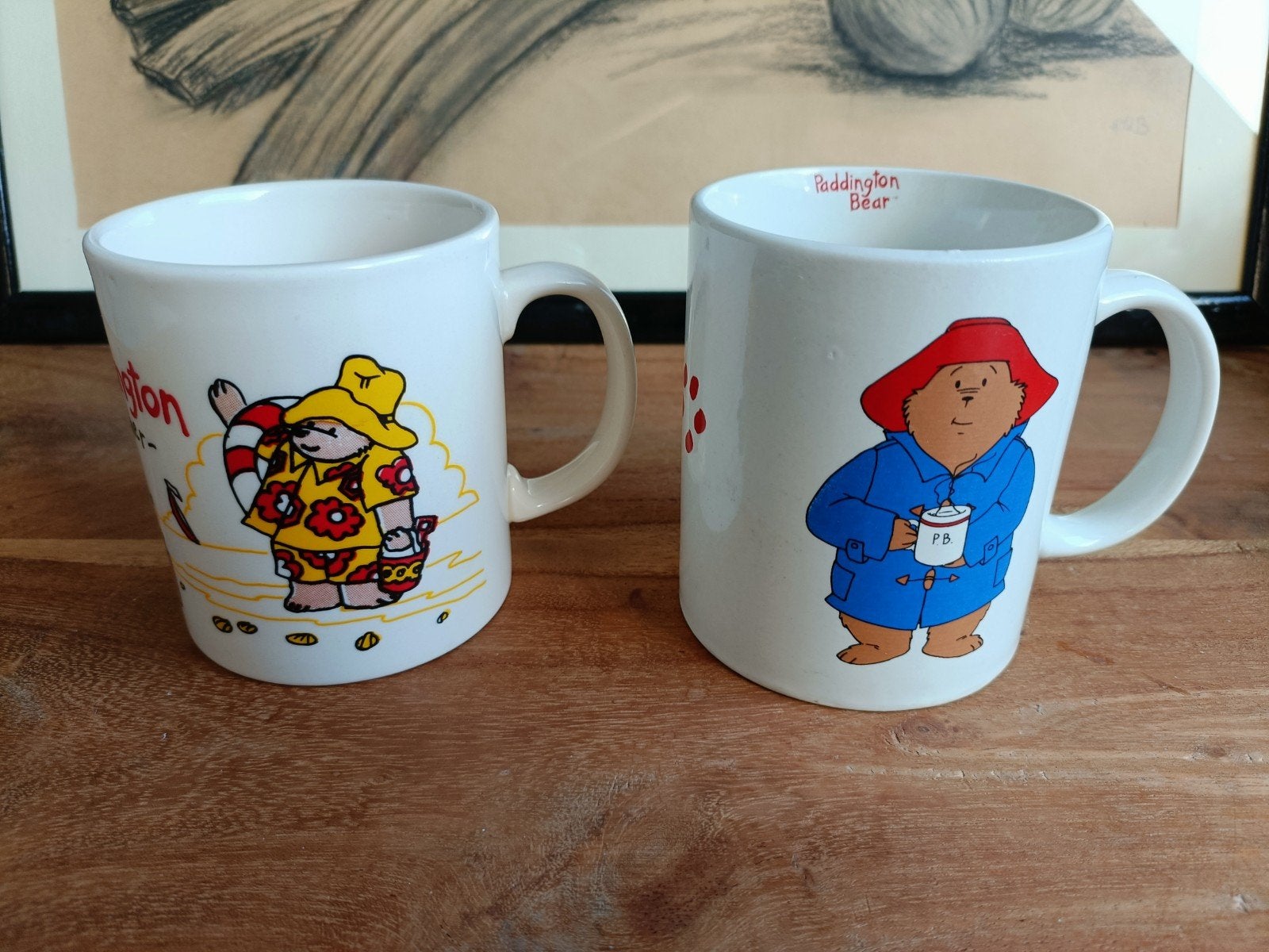 Set van 2 Paddington Bear mokken - Staffordshire & Egberts, Overige typen, Ophalen of Verzenden, Zo goed als nieuw, Steen/keramiek