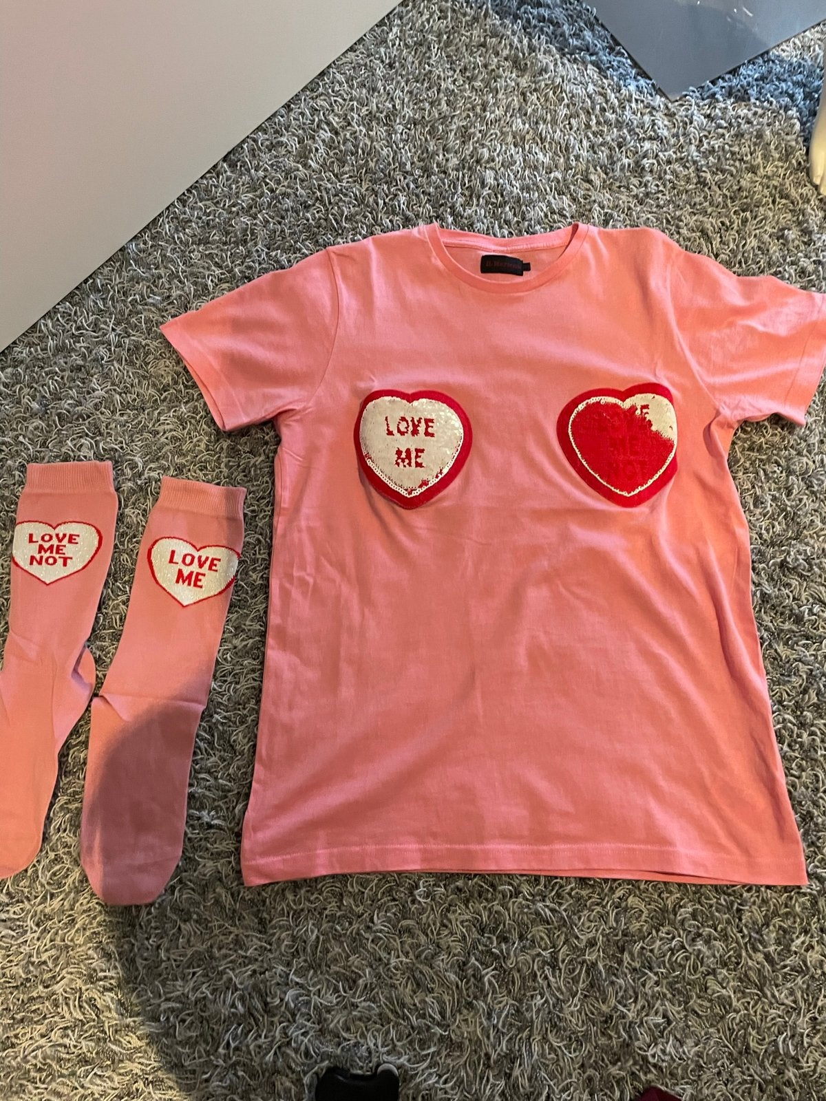 Dr martens shirt xs met paiettten en bijpassende sokjes, ., Ophalen of Verzenden, Zo goed als nieuw, Korte mouw
