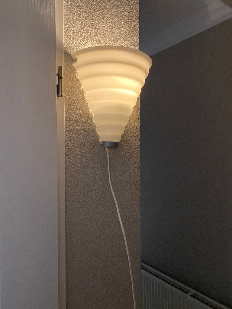 wandlamp muurlamp Wit, Ophalen of Verzenden, Zo goed als nieuw, Met schakelaar, Metaal