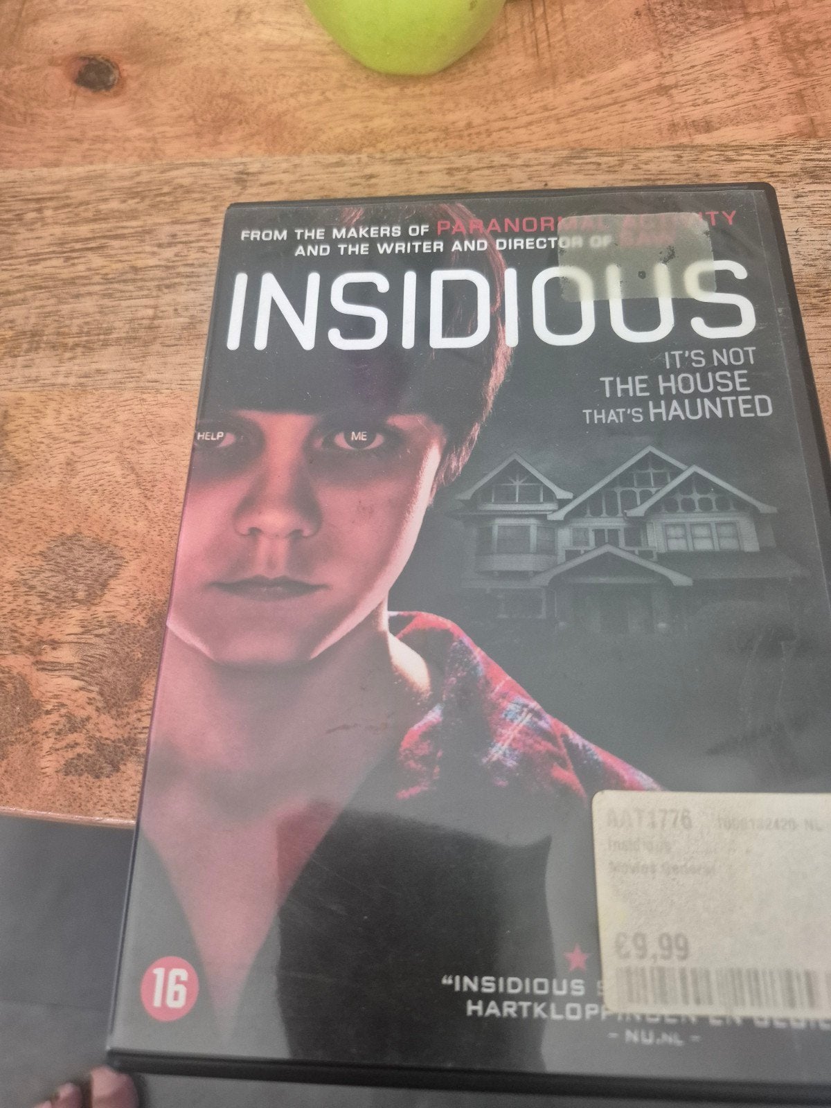 Insidious DVD - Spannende horrorfilm, Engels, Vanaf 16 jaar, Nederlands, Zo goed als nieuw