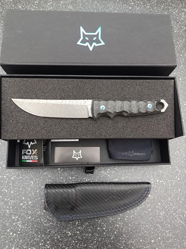 Fox knives ryu damascus, Ophalen of Verzenden, Landmacht, Mes of Dolk