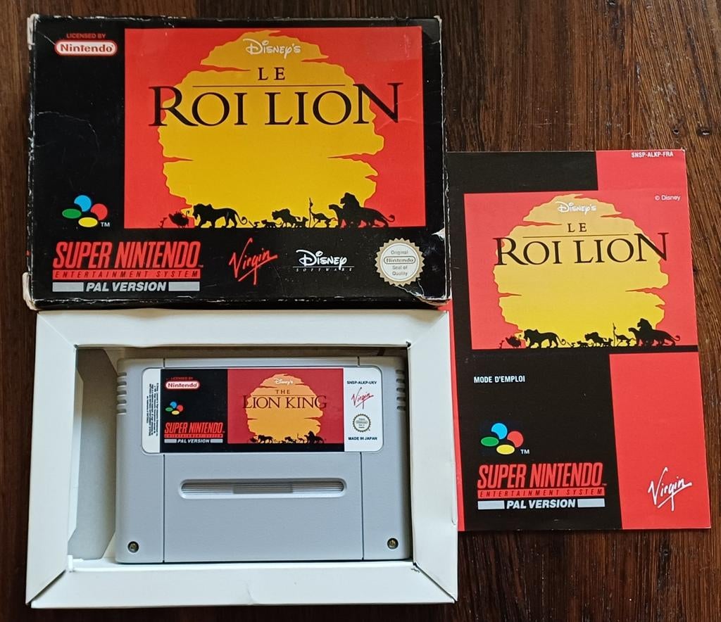 Disney's The Lion King Super Nintendo SNES PAL, Spelcomputers en Games, Games | Nintendo Super NES, Gebruikt, 1 speler, Ophalen of Verzenden
