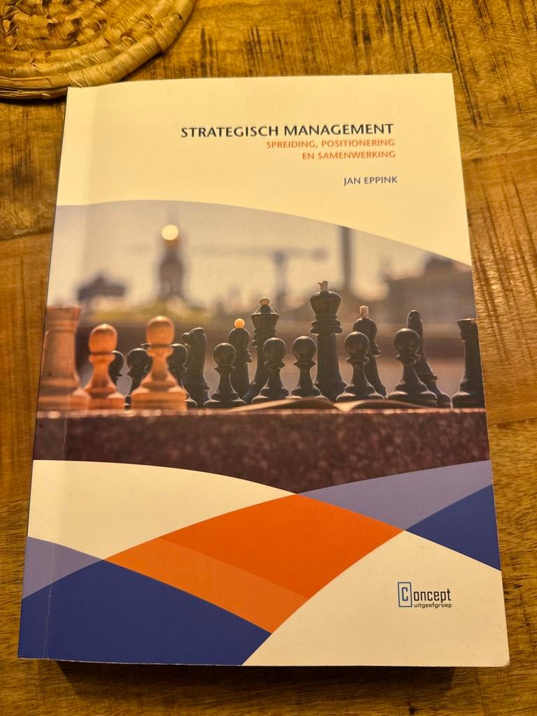 Strategisch Management - Jan Eppink (Zo goed als nieuw), Ophalen of Verzenden, Gamma, Zo goed als nieuw, HBO