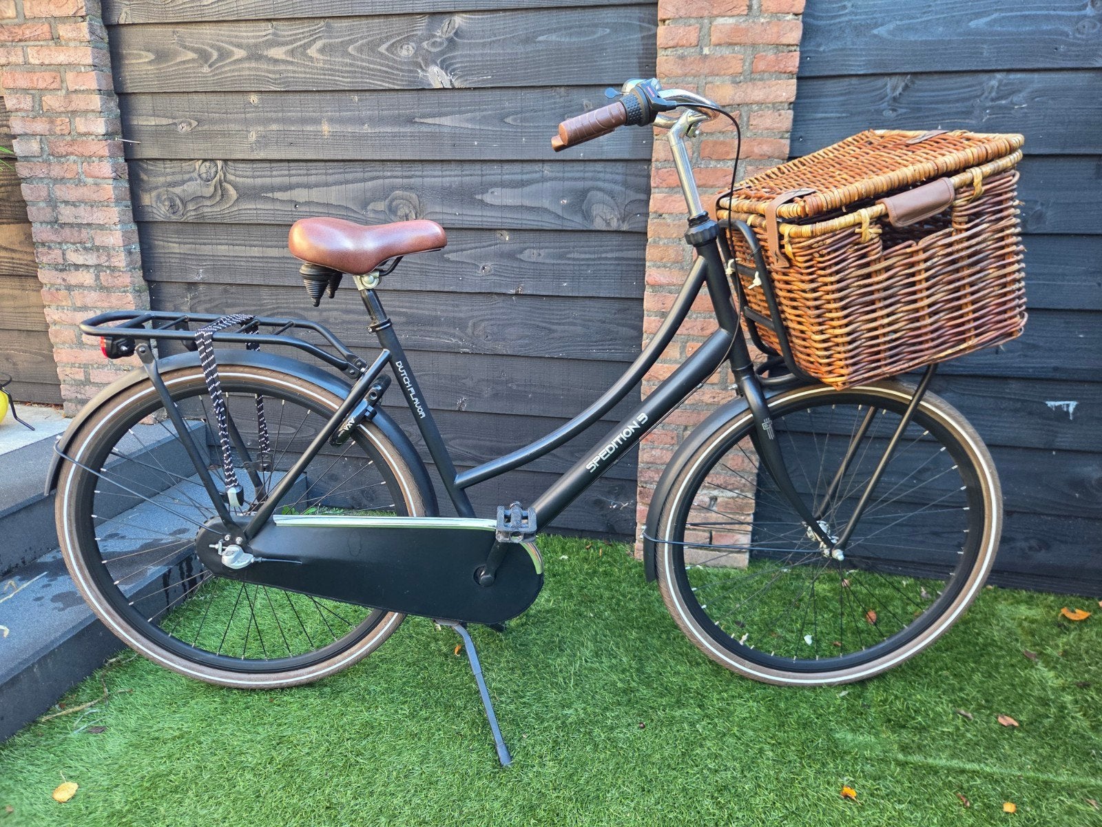 Nette damesfiets met mand, Fietsen en Brommers, Terugtraprem, Gebruikt, (Extra) lage instap, Ophalen