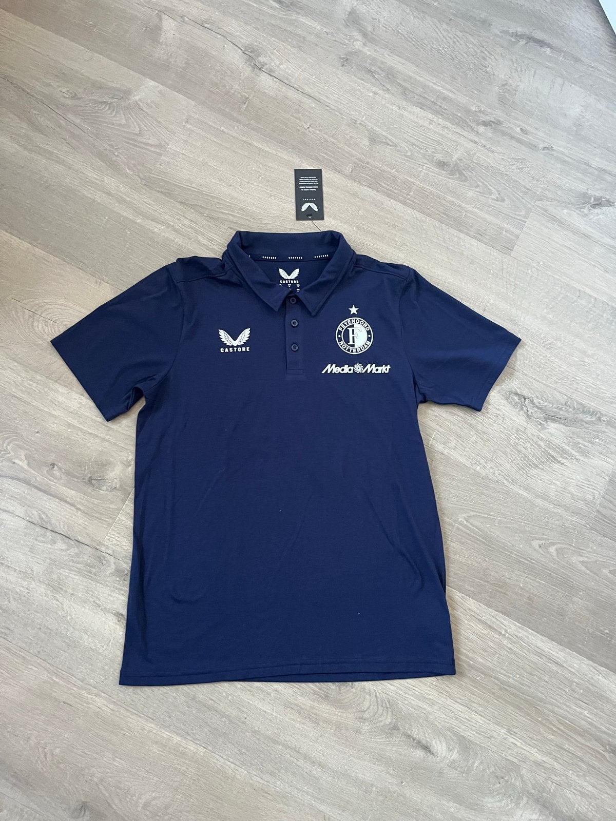 Feyenoord presentatiepolo Castore maat M - Nieuw, Ophalen of Verzenden, Nieuw, Maat 48/50 (M), Blauw