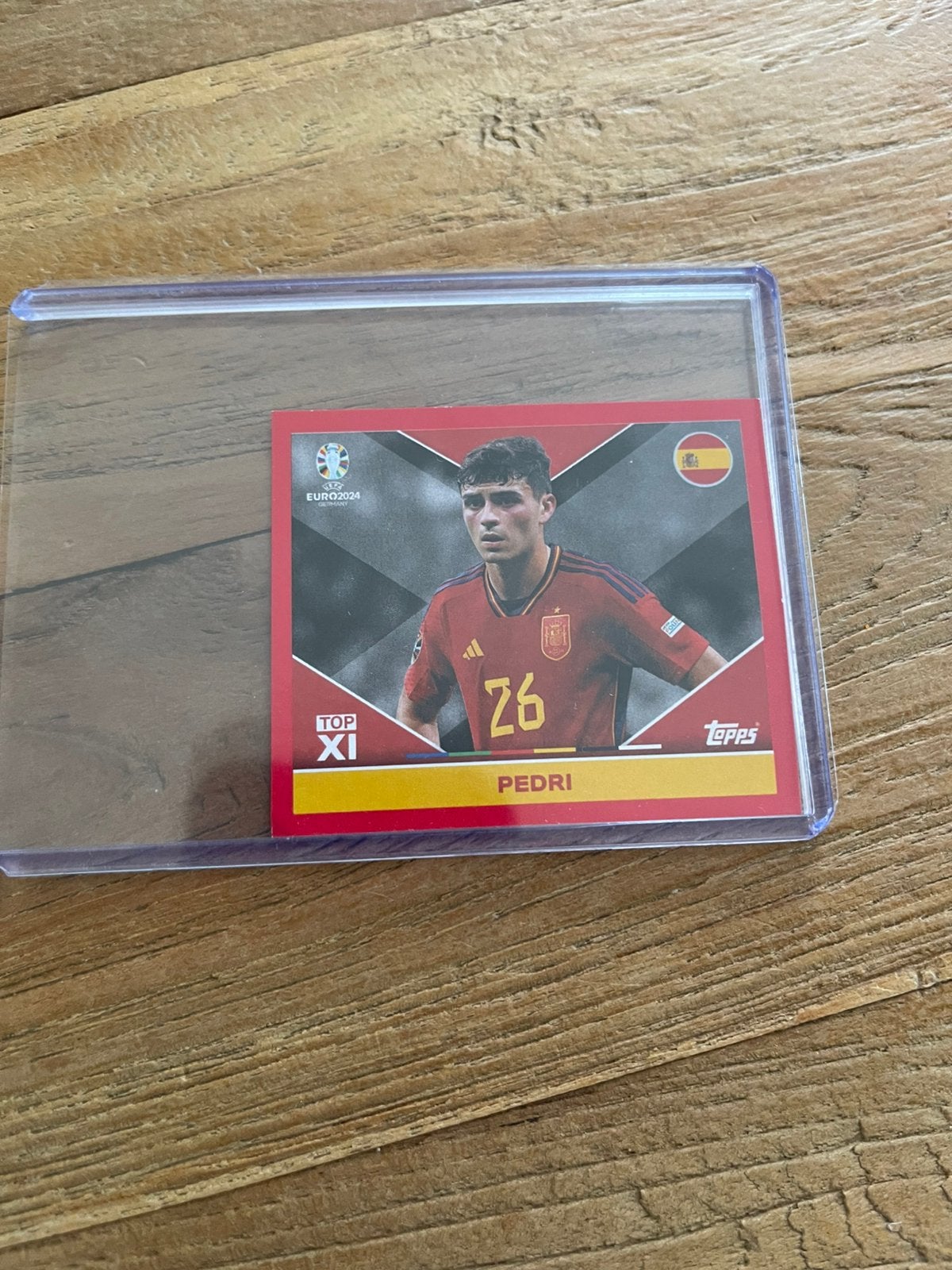 Pedri Rookie Spanje Swiss editie Euro 2024 Topps, Ophalen of Verzenden, Zo goed als nieuw, Plaatje