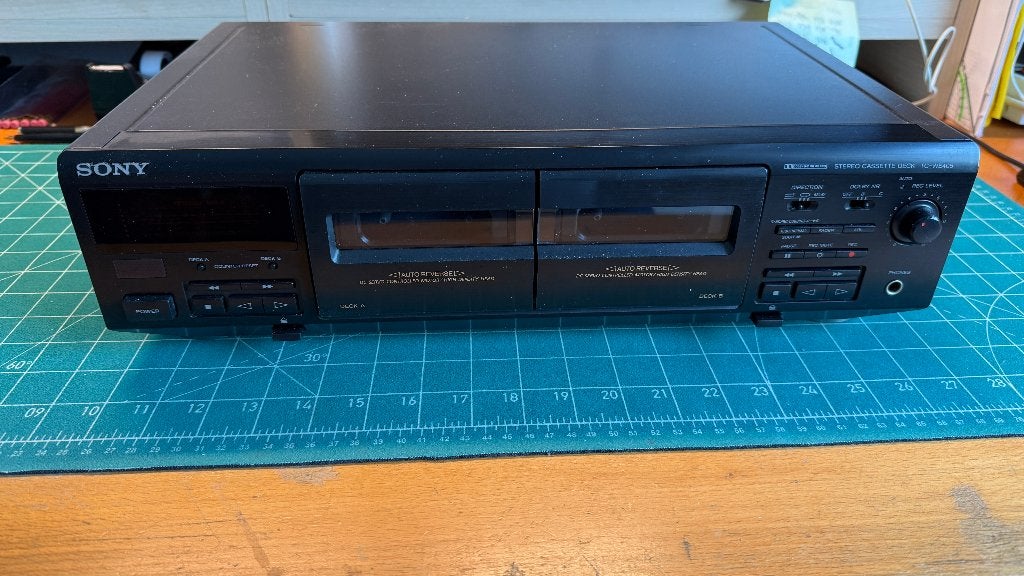 Sony Cassettedeck TC-WE 405, Audio, Tv en Foto, Cassettedecks, Ophalen, Dubbel, Sony, Auto-reverse