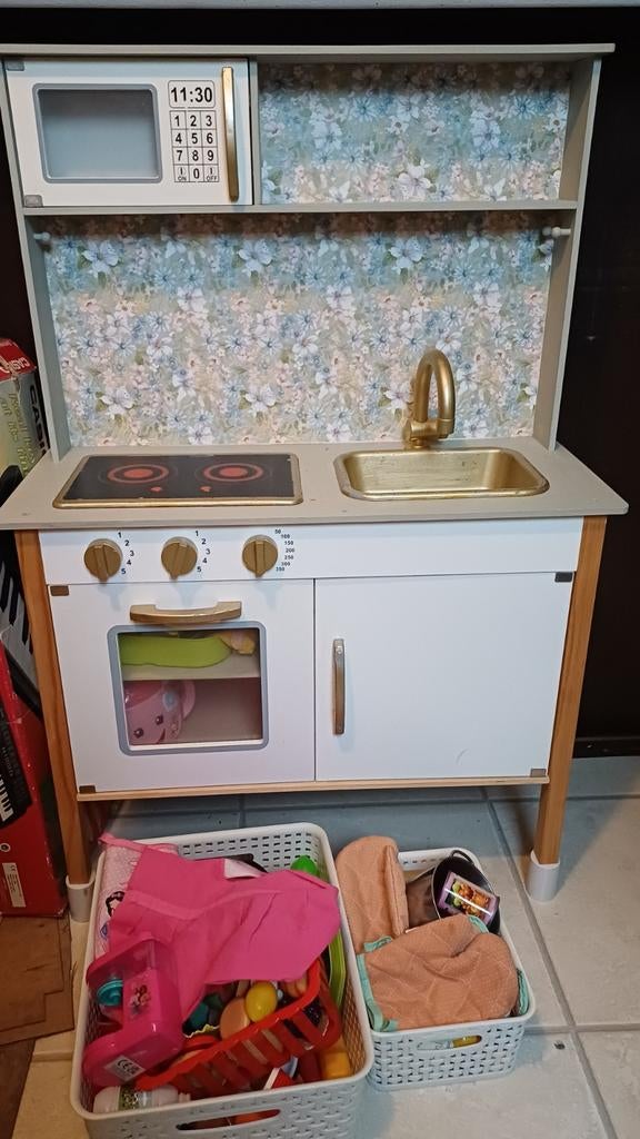 Gepimpte IKEA speelkeuken met accessoires, Ophalen, Gebruikt, Jongen of Meisje