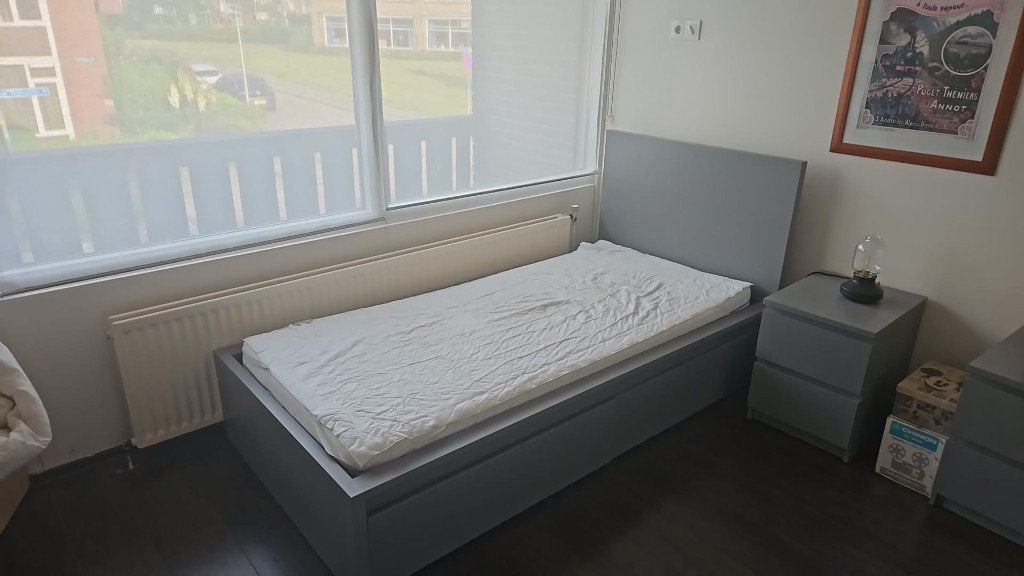 Bed met lades, Ophalen, Gebruikt, 90 cm, Eenpersoons