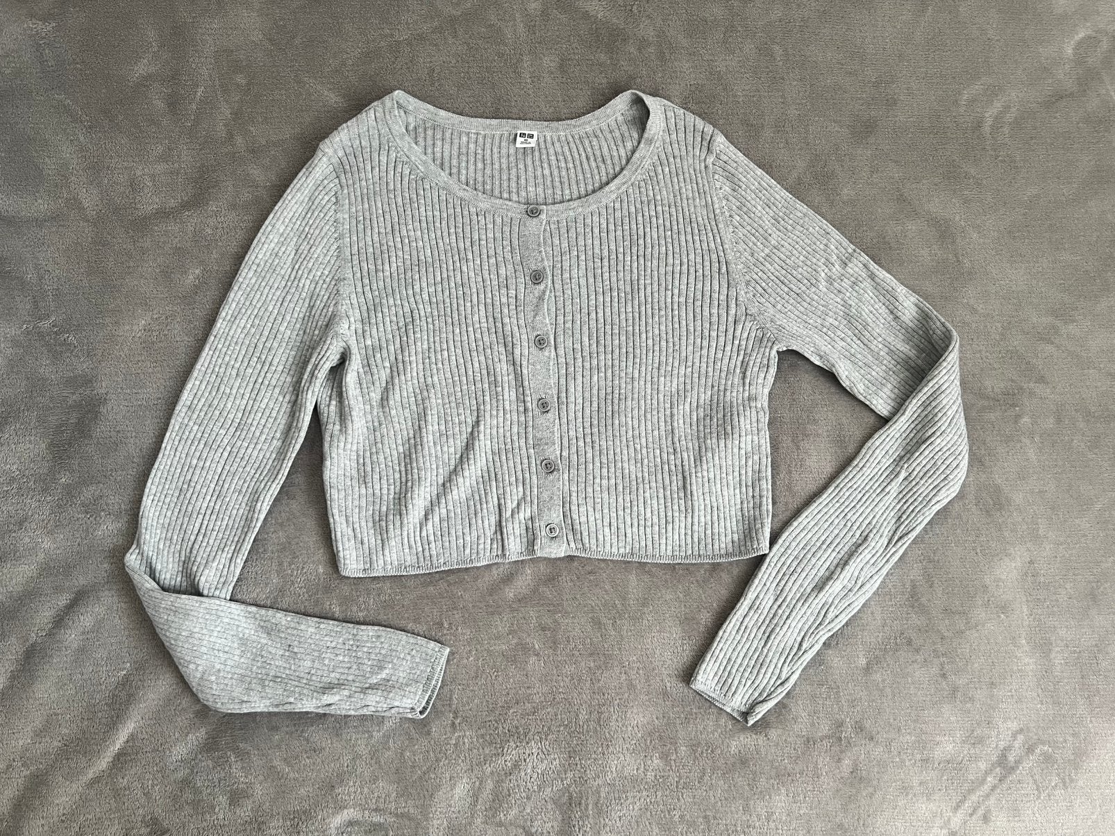 Uniqlo geribbeld vestje grijs - maat XS, Kleding | Dames, Ophalen of Verzenden, Nieuw, Maat 34 (XS) of kleiner, Grijs