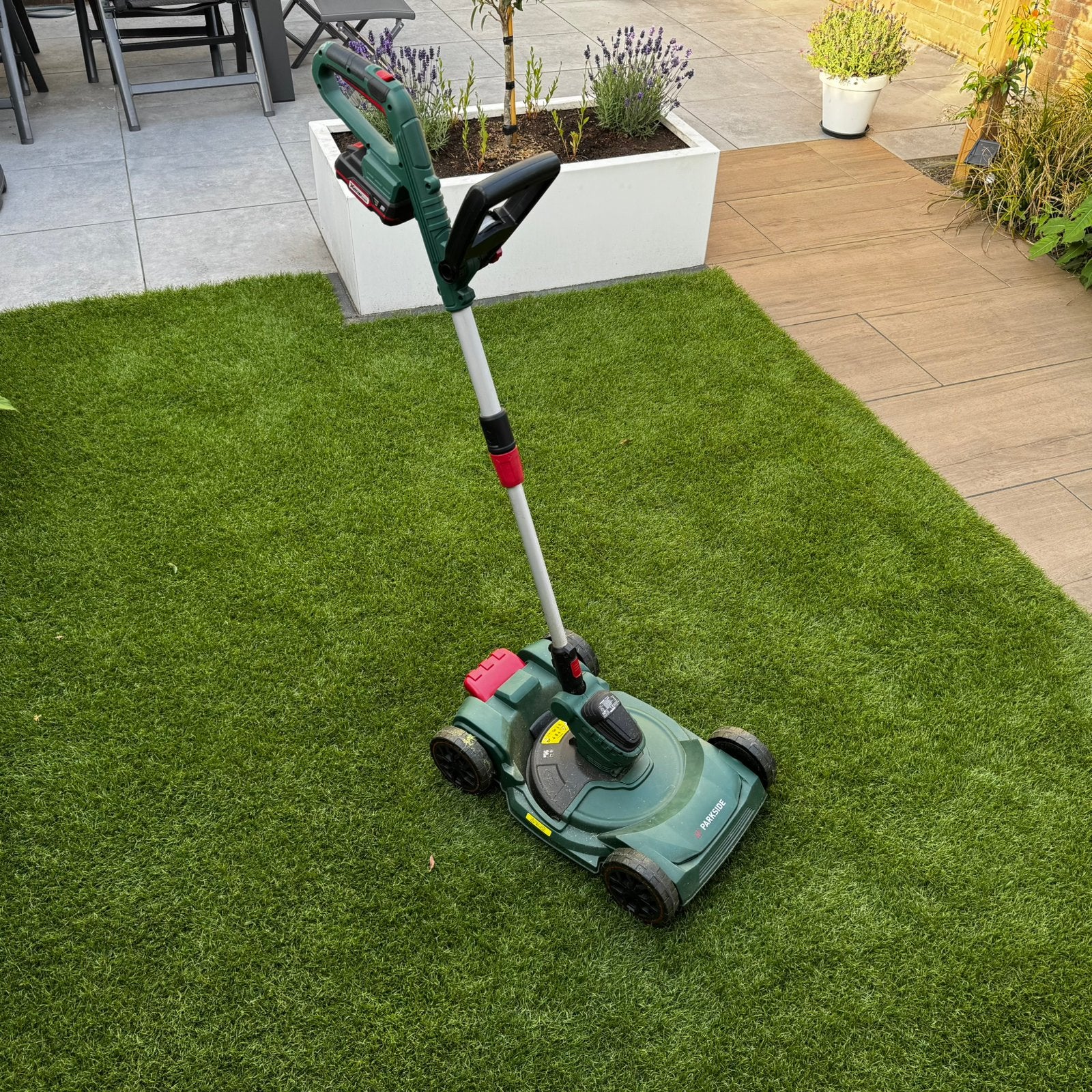 PARKSIDE 3-in-1 Accu-multitrimmer 20V, Ophalen, Elektrische starter, Accu-grasmaaier, Zo goed als nieuw