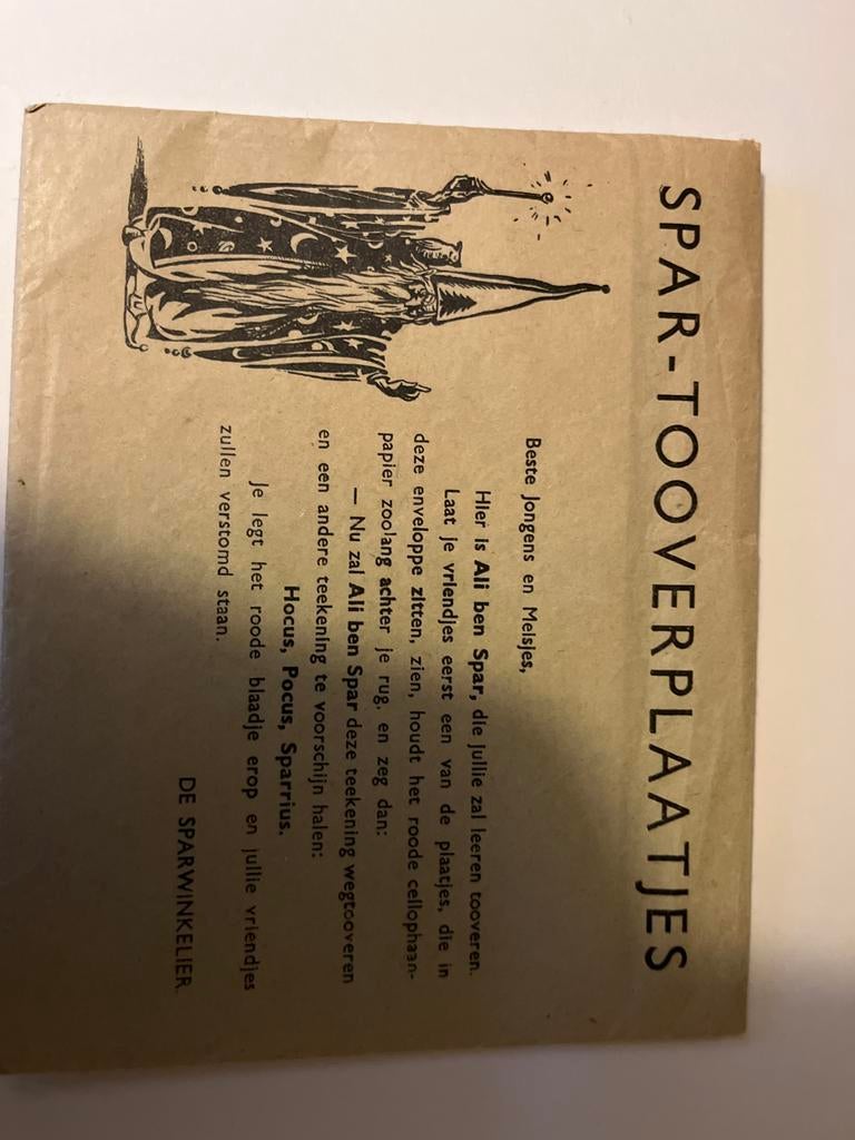 Vintage Spar-Tooverplaatjes (Magische Plaatjes), Verzamelen, Ophalen of Verzenden, Zo goed als nieuw