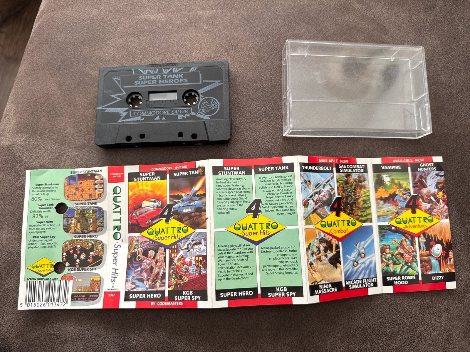 Quattro Super Hits - Commodore 64/128 (Cassette), Gebruikt, Overige genres, 1 speler, Ophalen of Verzenden