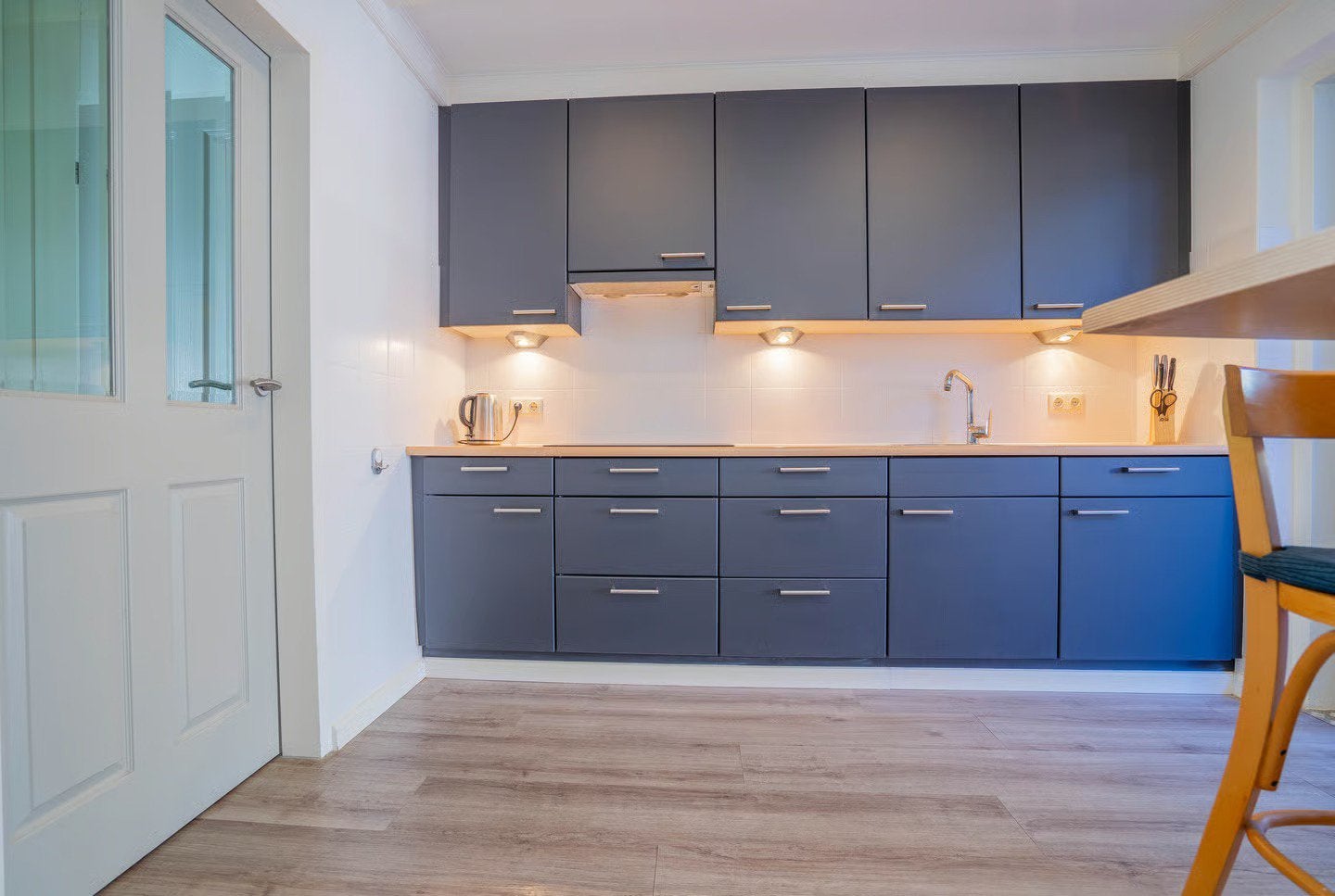 Gebruikte keuken 3,01 m – voor garage of verbouwing, Huis en Inrichting, Keuken | Complete keukens, Ophalen, Gebruikt, Overige kleuren