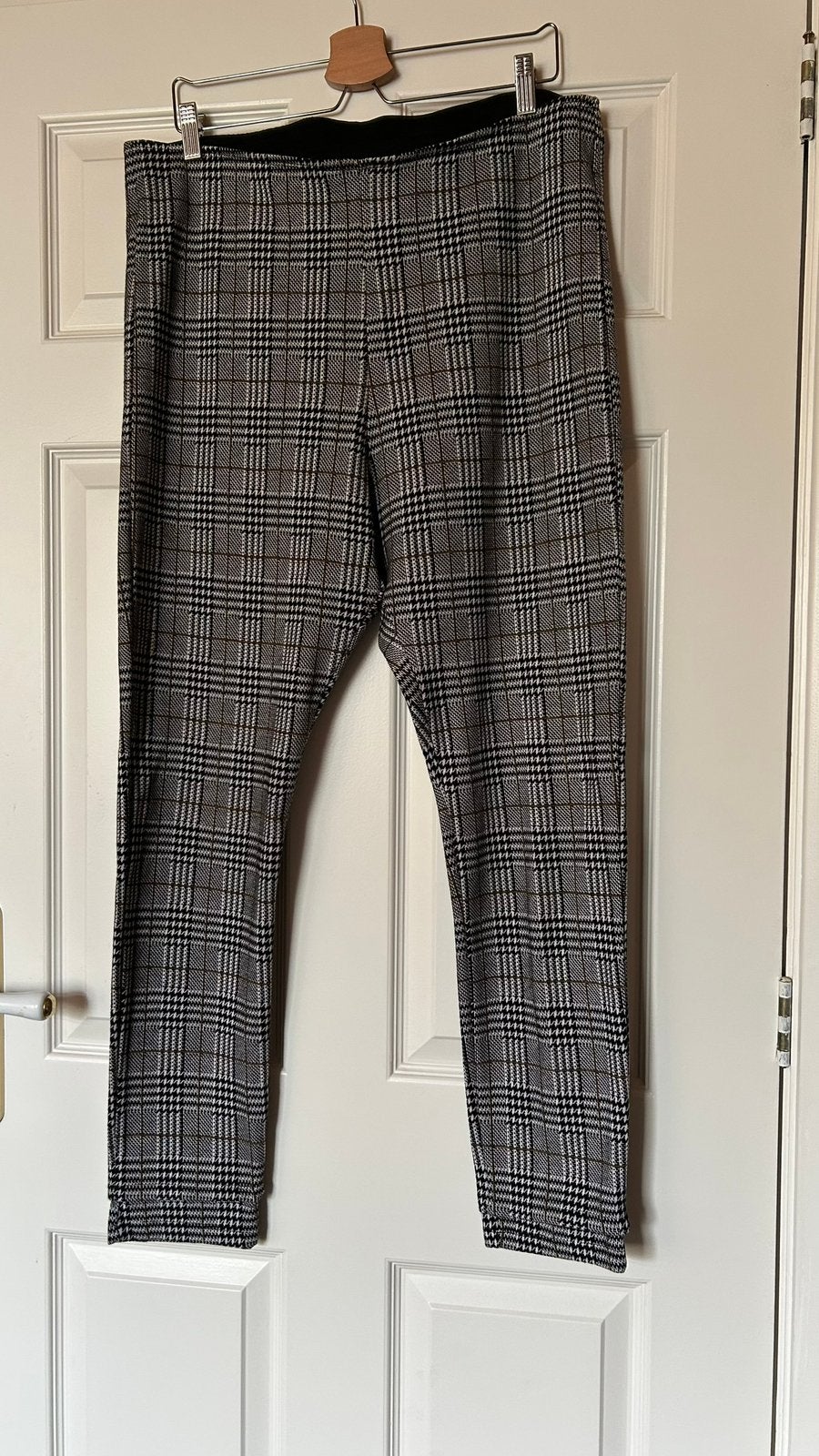 MS mode zwart/witte broek maat 48, Verzenden, Zwart, Maat 46/48 (XL) of groter, Zo goed als nieuw