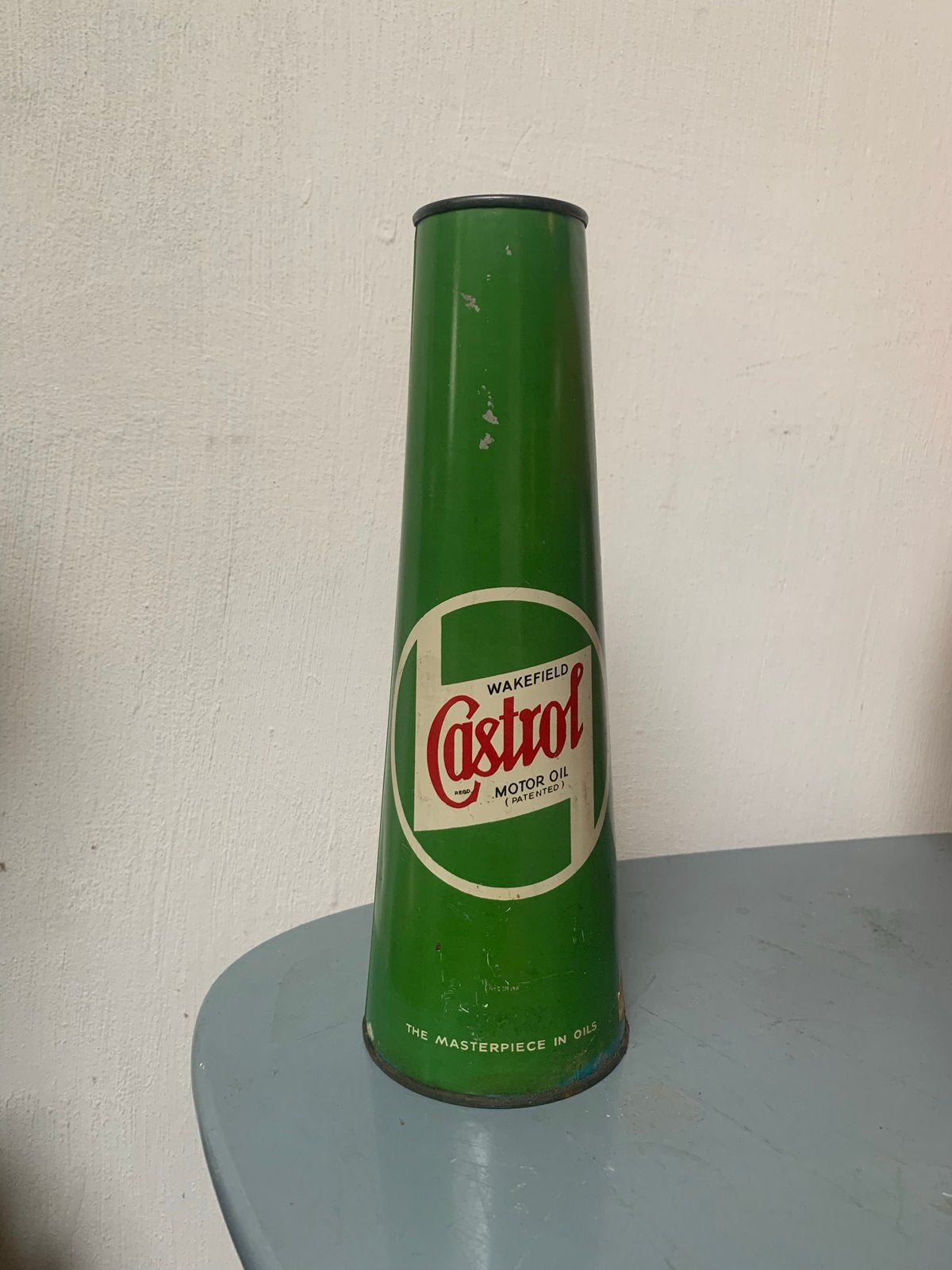 Zeldzaam ongeopend conisch Castrol olieblik, Ophalen of Verzenden, Nieuw